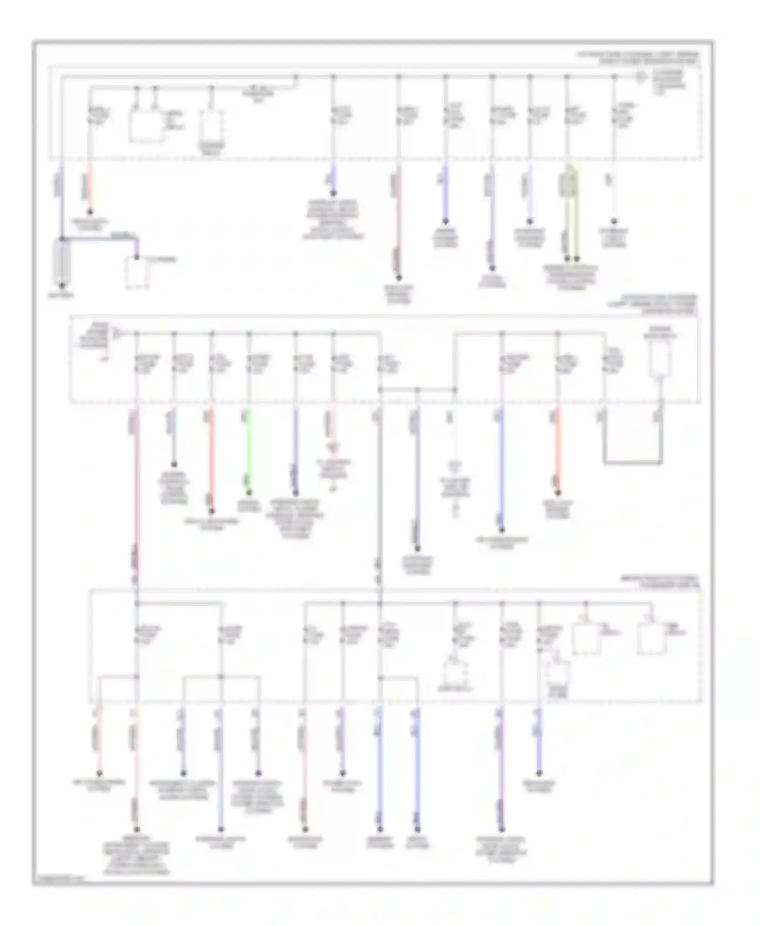 GS Lexus III (2004-2007): Power distribution circuit (1 of 2)