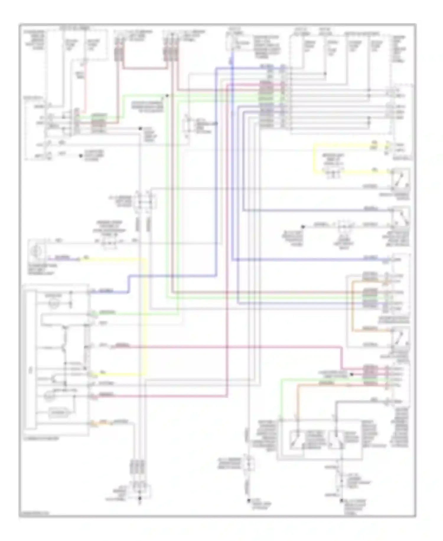 GS Lexus III (2004-2007): Warning systems circuit