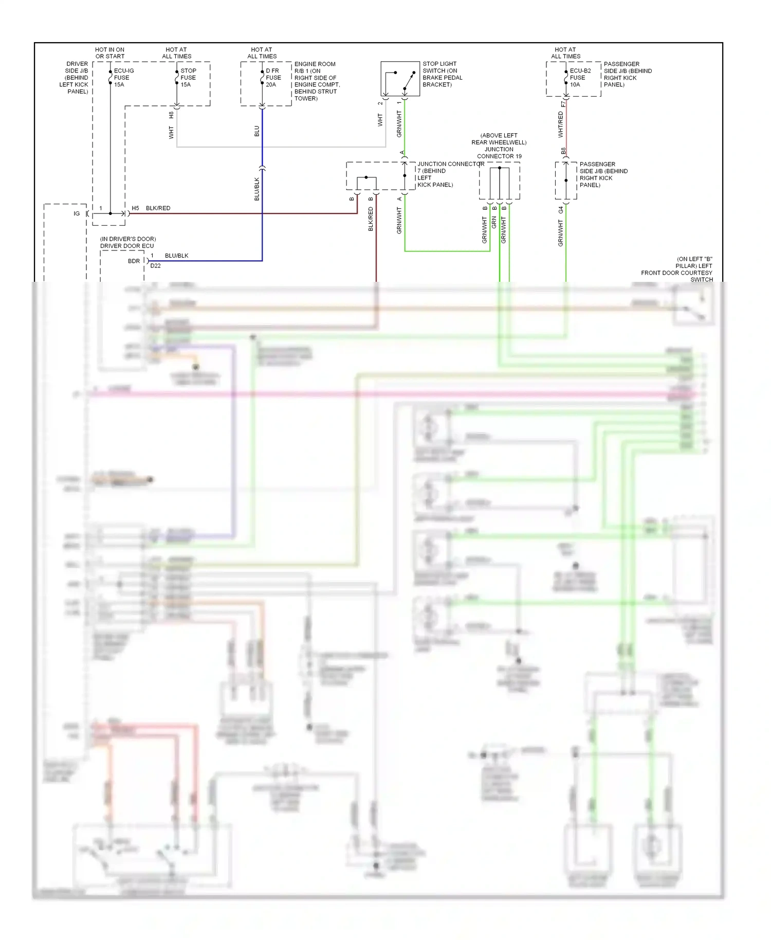 Lexus GS III (2004-2007) automatic light control sensor (behind upper left side of dash) wiring diagram  (1 of 3)