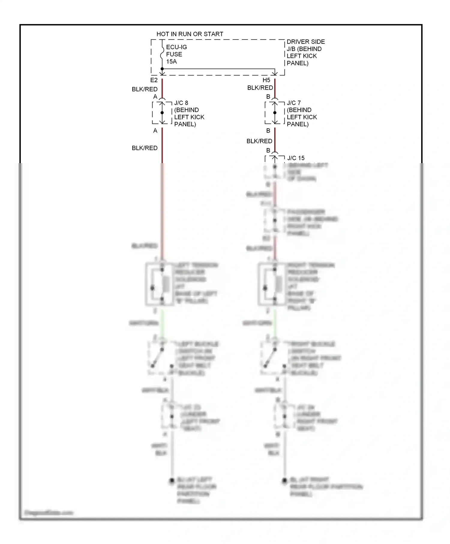 Wiring diagram blk for Lexus GS III (2004-2007) (28 of 52)
