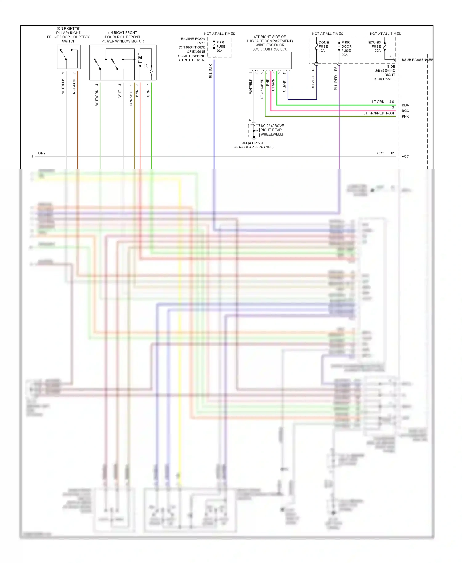 Wiring diagram blk/red for Lexus GS III (2004-2007) (43 of 50)