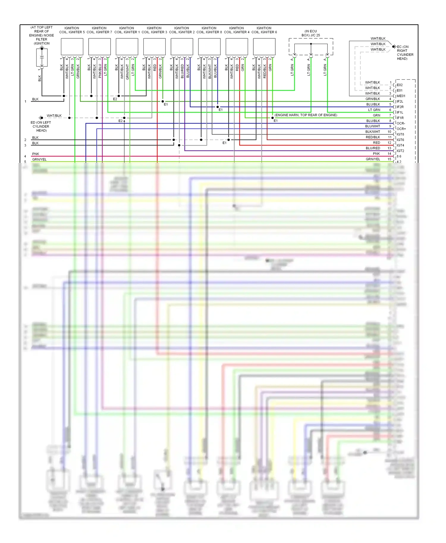 Wiring diagram blu/red for Lexus GS III (2004-2007) (34 of 34)