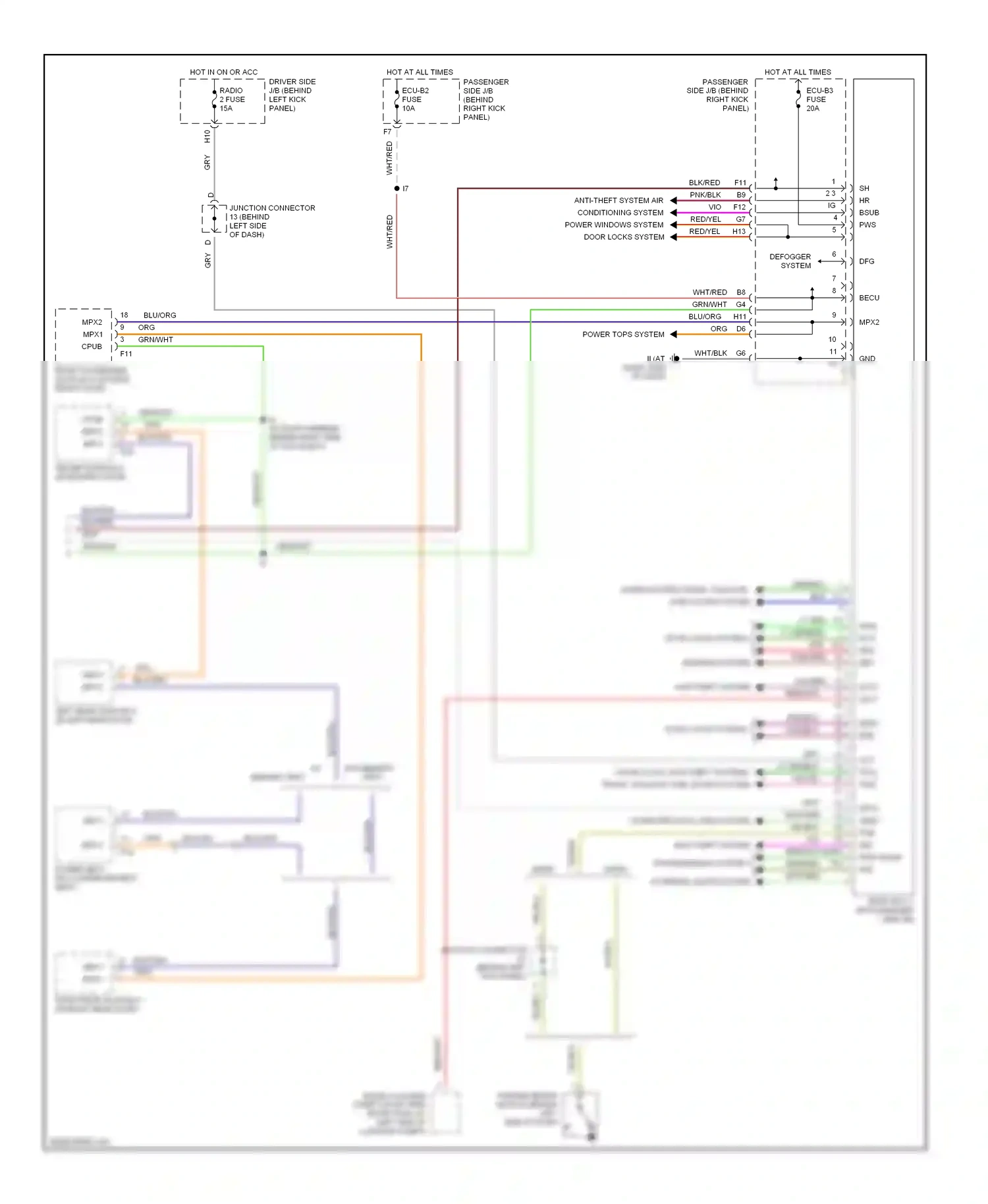 Wiring diagram computer data lines system for Lexus GS III (2004-2007) (2 of 18)