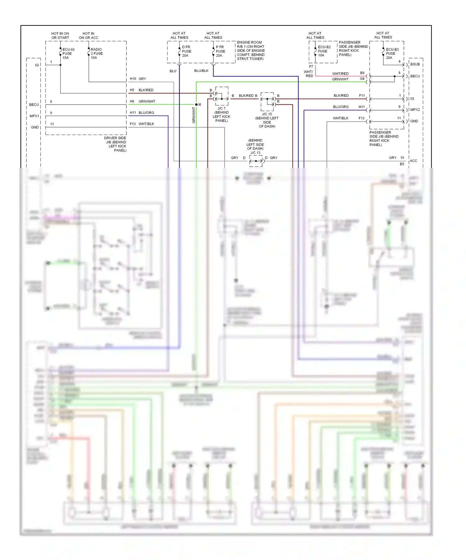 Lexus GS III (2004-2007) down wiring diagram  (4 of 5)