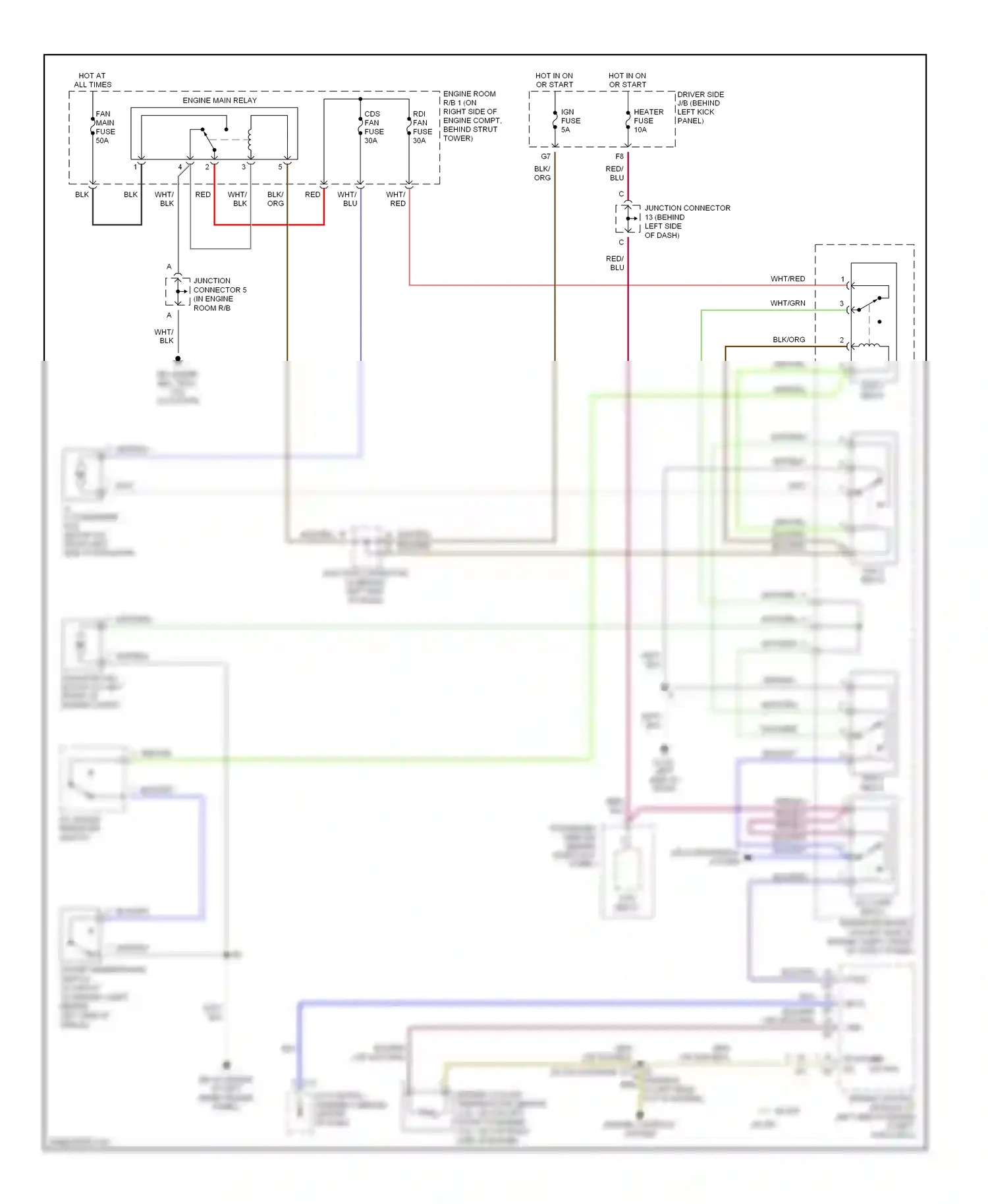 Lexus GS III (2004-2007) engine control module (at left side of engine compt) wiring diagram  (1 of 1)