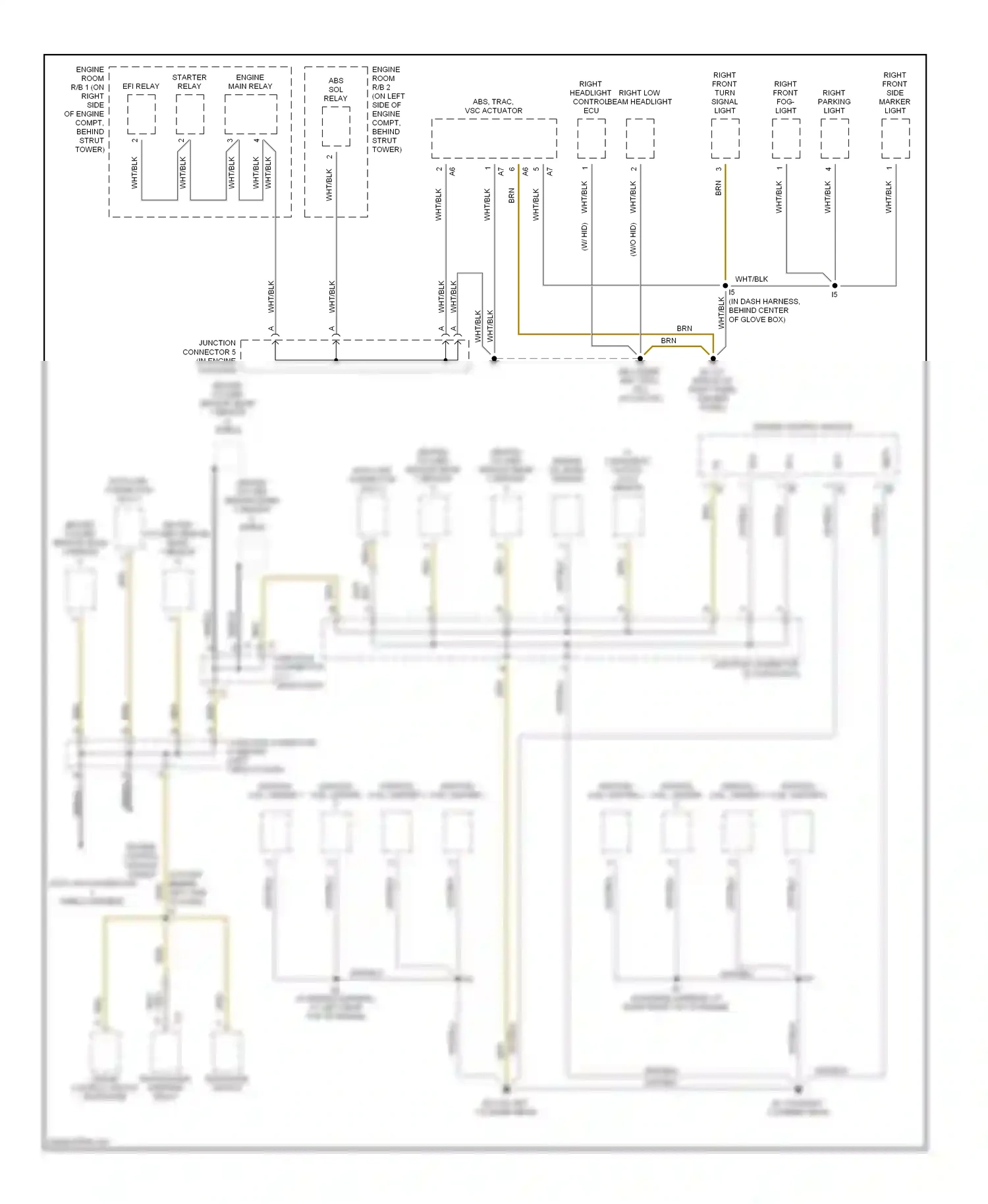 Wiring diagram engine control module for Lexus GS III (2004-2007) (2 of 3)