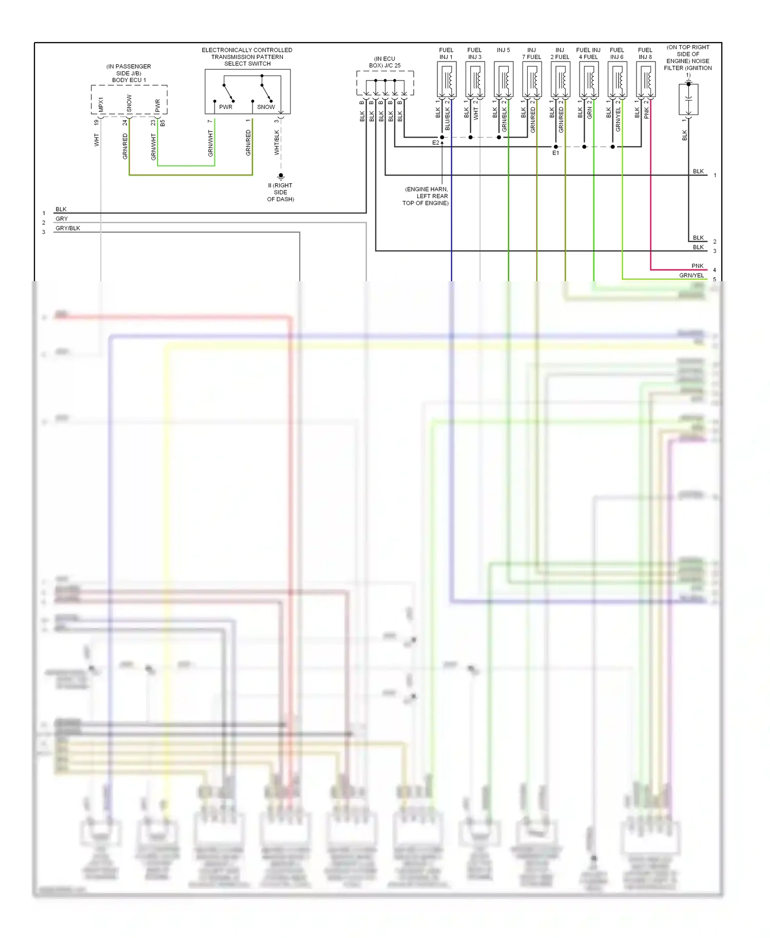 Wiring diagram grn/blk for Lexus GS III (2004-2007) (25 of 26)