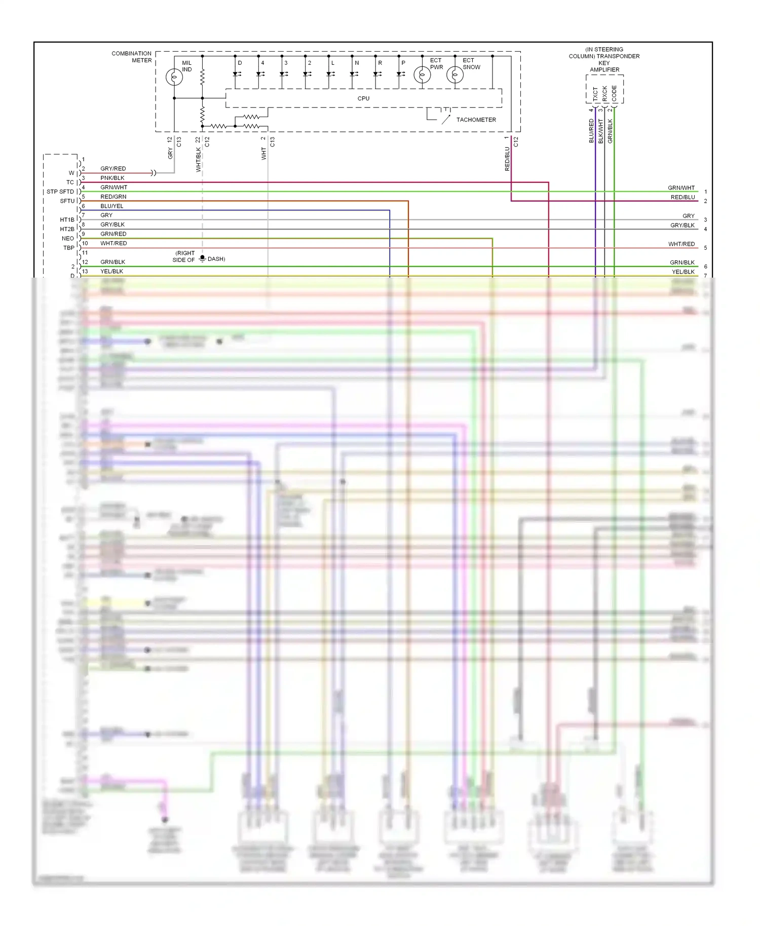 Wiring diagram gry/blk for Lexus GS III (2004-2007) (3 of 12)