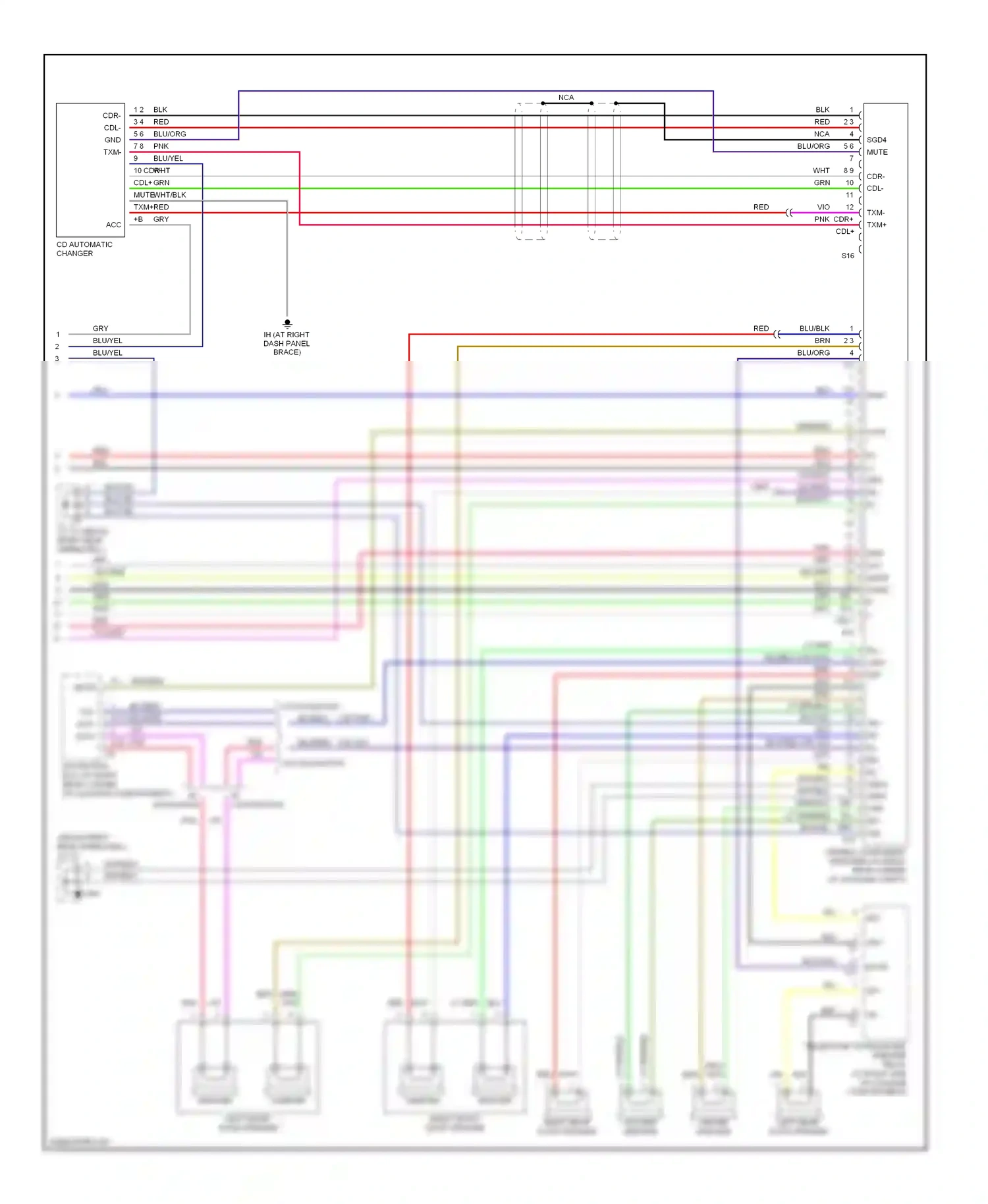 Wiring diagram pnk bus- for Lexus GS III (2004-2007) (1 of 1)