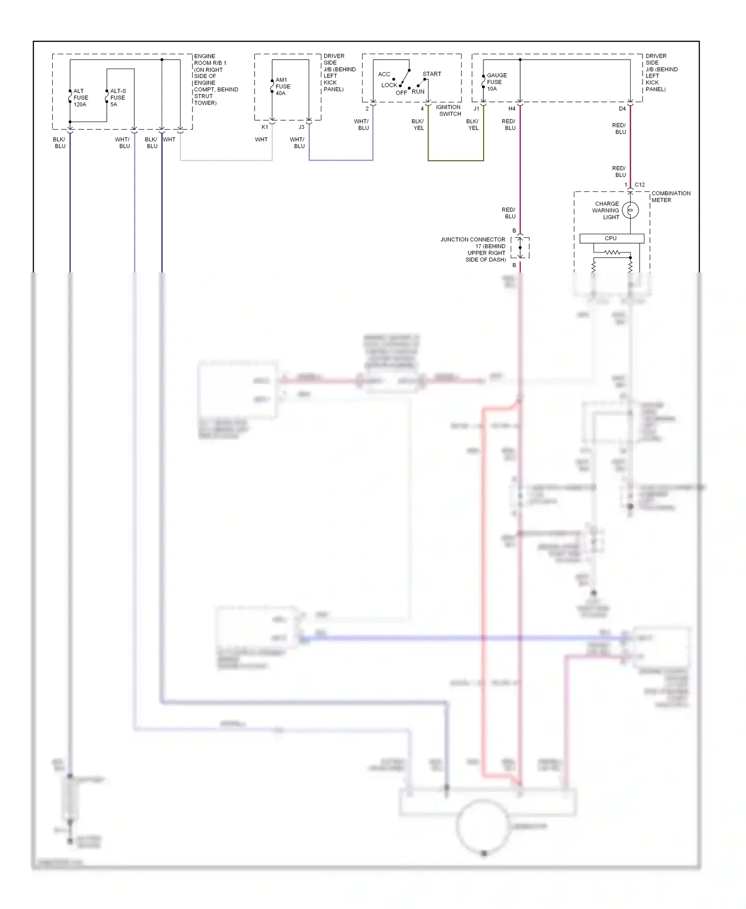 Wiring diagram pnk/blu for Lexus GS III (2004-2007) (3 of 9)