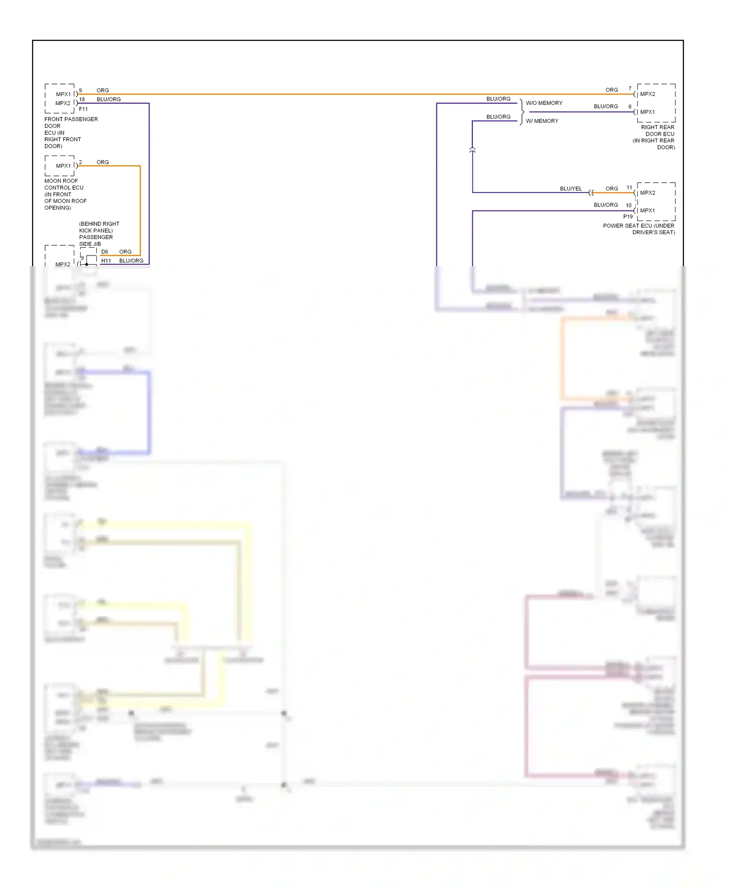 Wiring diagram radio, player for Lexus GS III (2004-2007) (1 of 6)