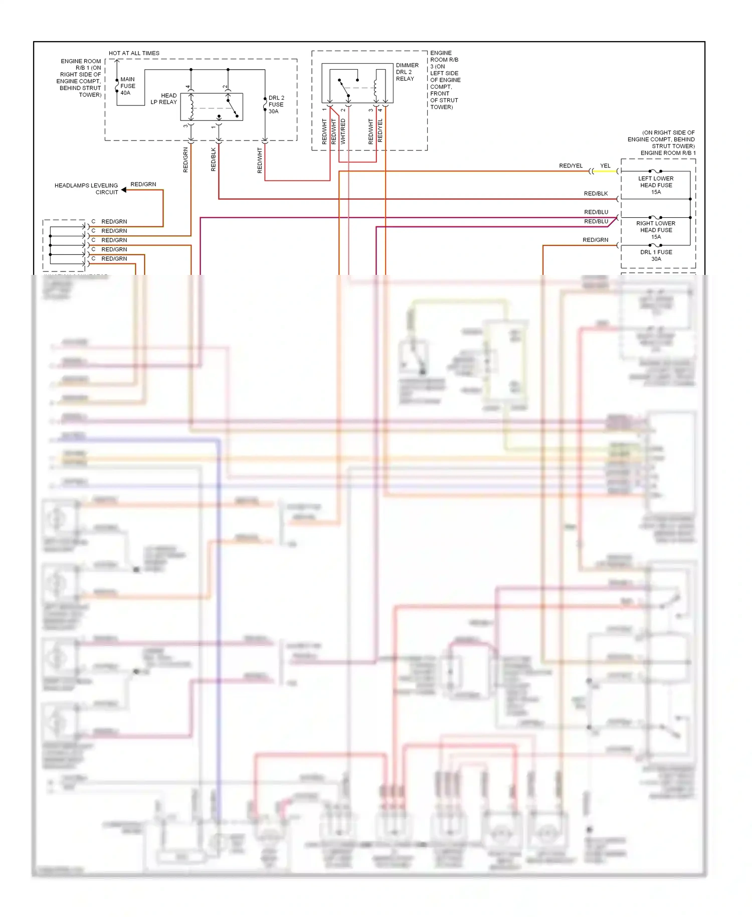 Wiring diagram red/blu for Lexus GS III (2004-2007) (23 of 37)