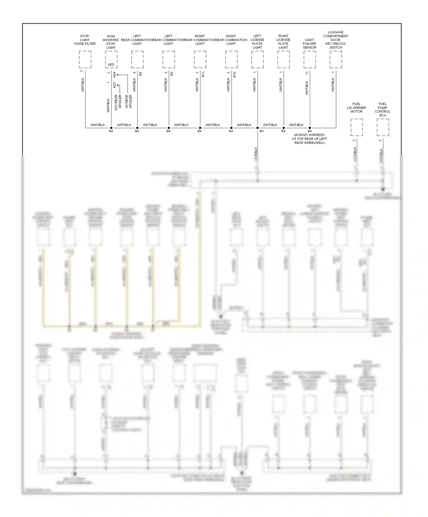 Wiring diagram w/ memory for Lexus GS III (2004-2007) (1 of 2)