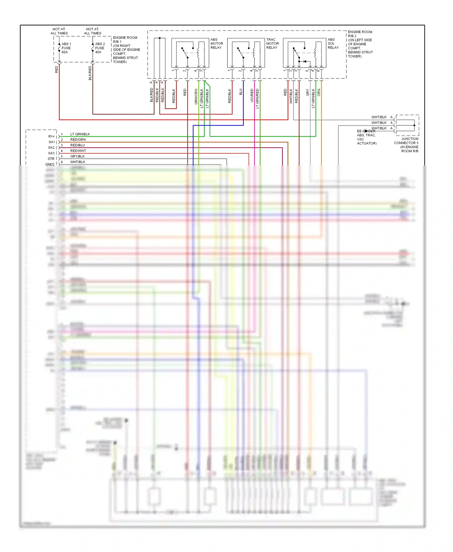 Wiring diagram wht/blk for Lexus GS III (2004-2007) (1 of 67)