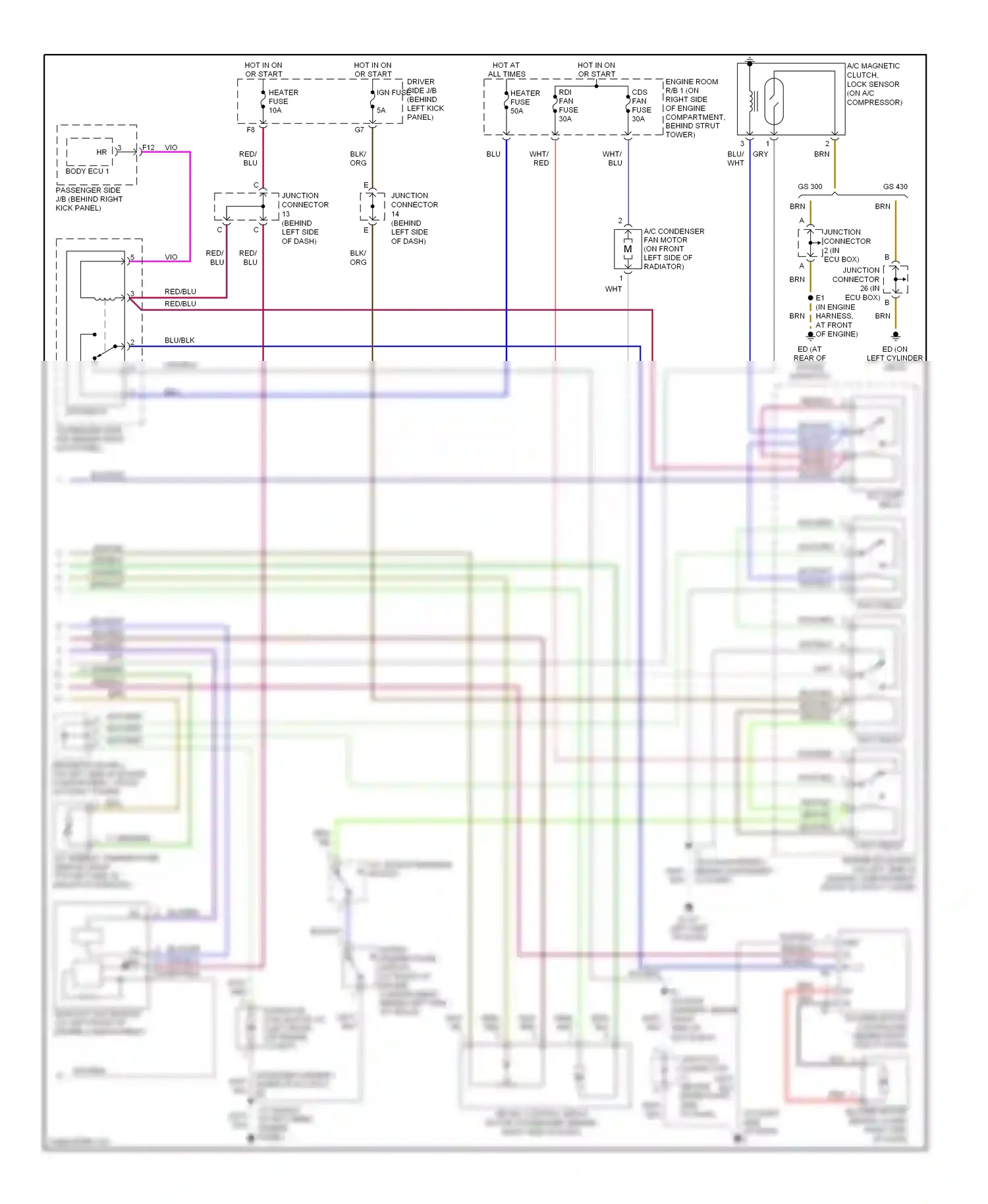 Wiring diagram wht/red for Lexus GS III (2004-2007) (7 of 37)