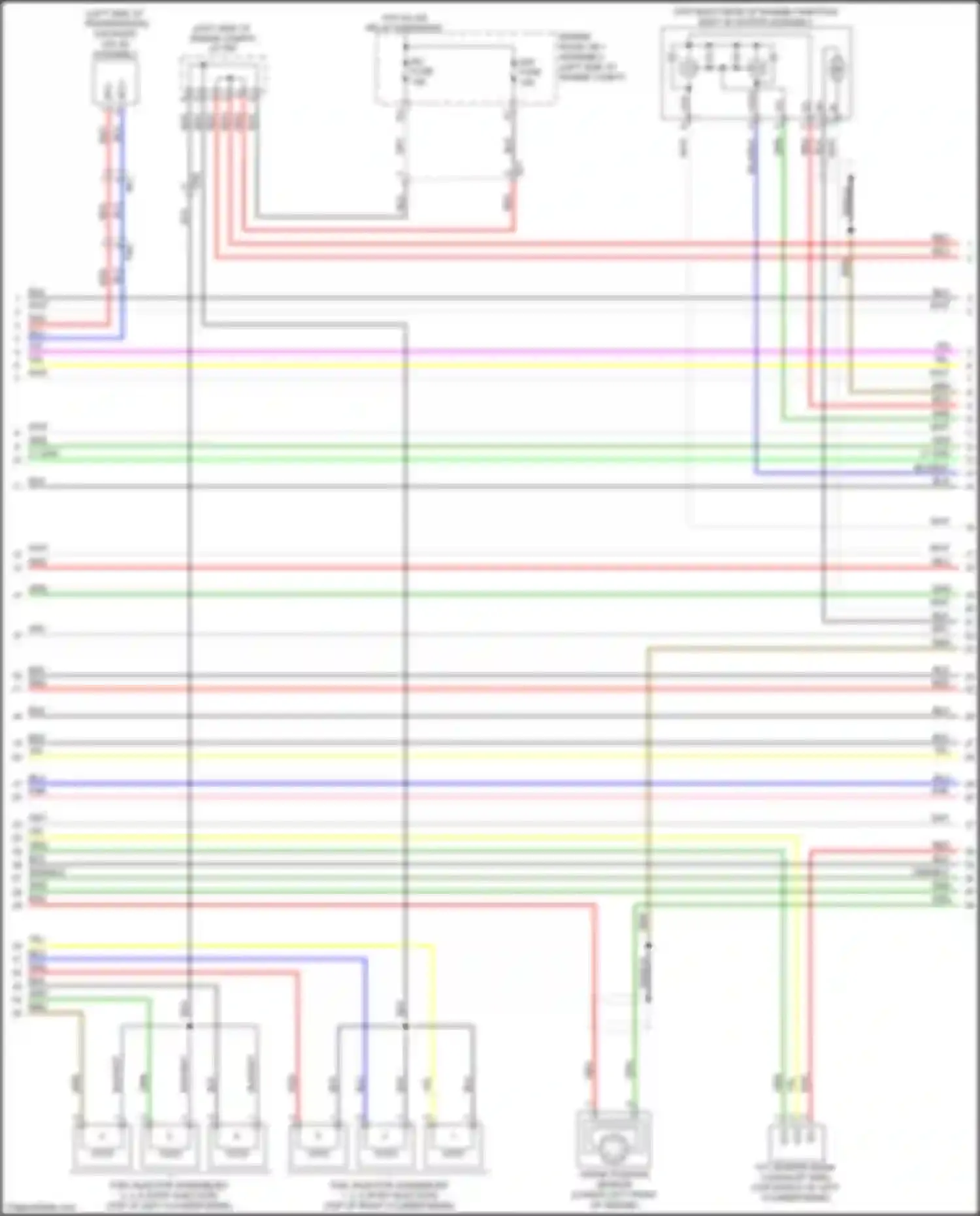 GS Lexus IV facelift (2015-2020): Wiring diagram engine performance 3.5l hybrid, engine controls circuit (3 of 7)