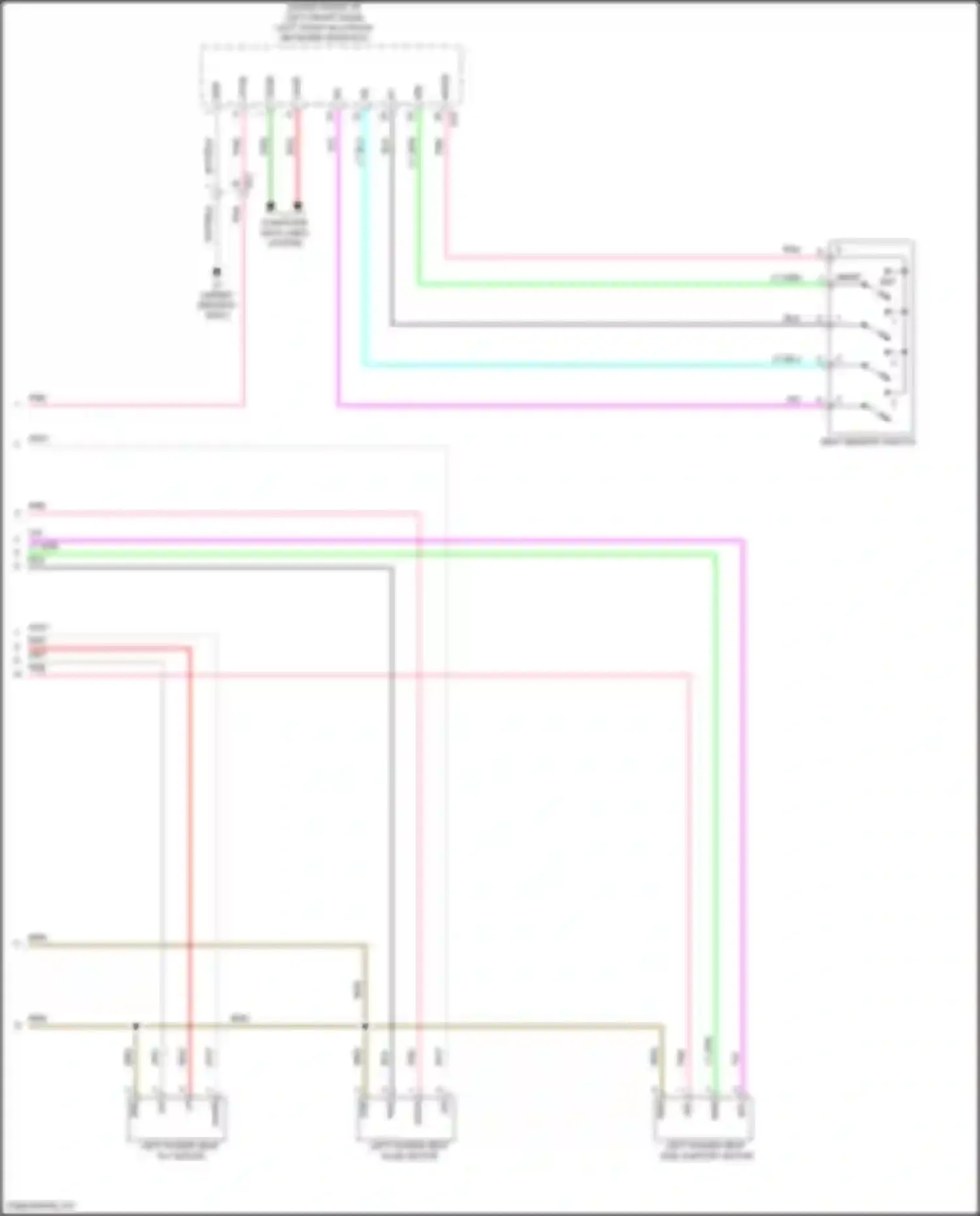 GS Lexus IV facelift (2015-2020): Driver"s memory seat circuit, 16 & 18-way driver seat (3 of 3)