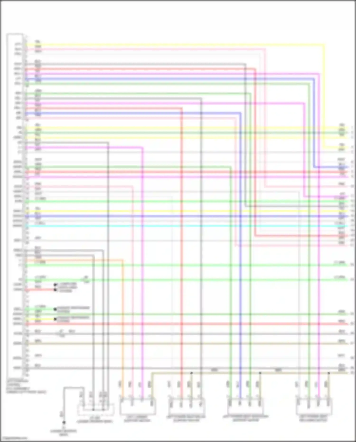 GS Lexus IV facelift (2015-2020): Driver"s memory seat circuit, 18-way driver seat (1 of 3)