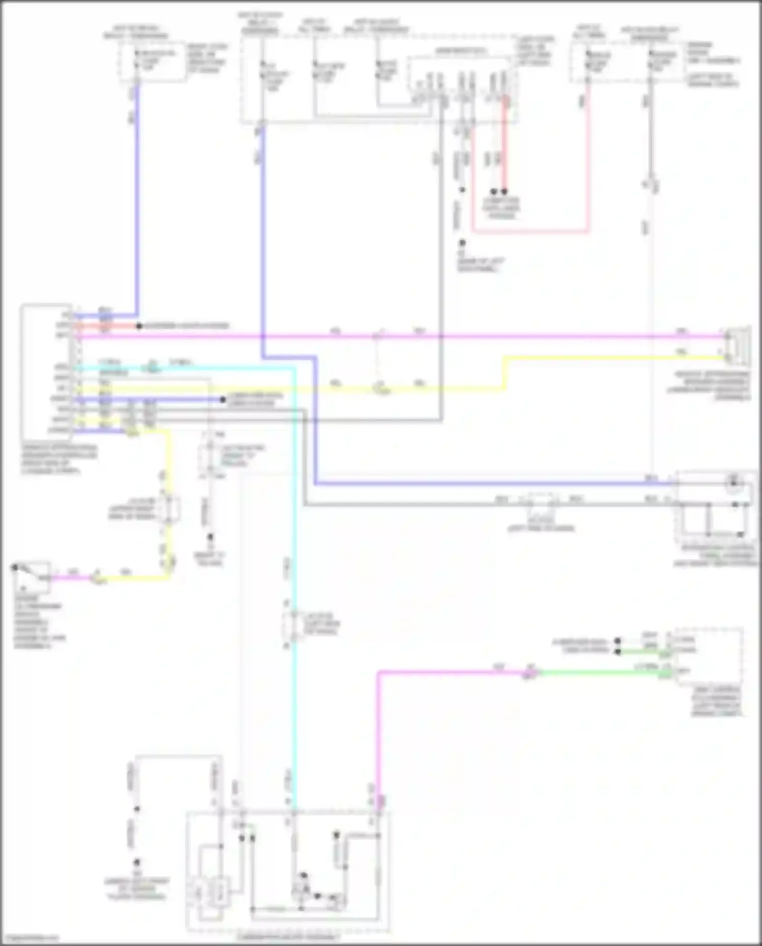 GS Lexus IV facelift (2015-2020): Vehicle proximity notification circuit