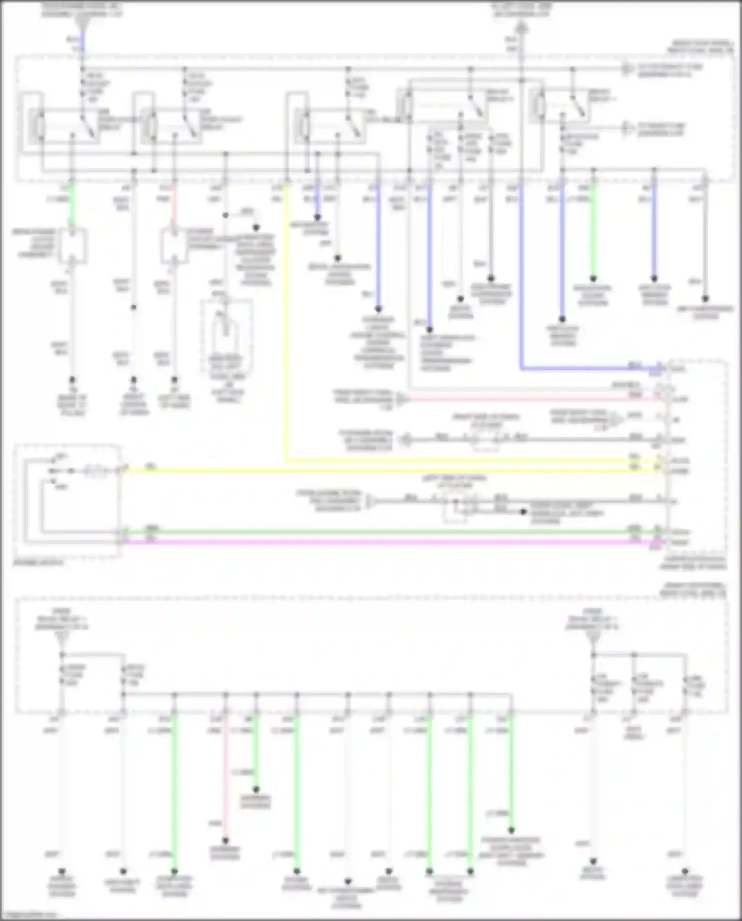GS Lexus IV facelift (2015-2020): Power distribution circuit (3 of 4)