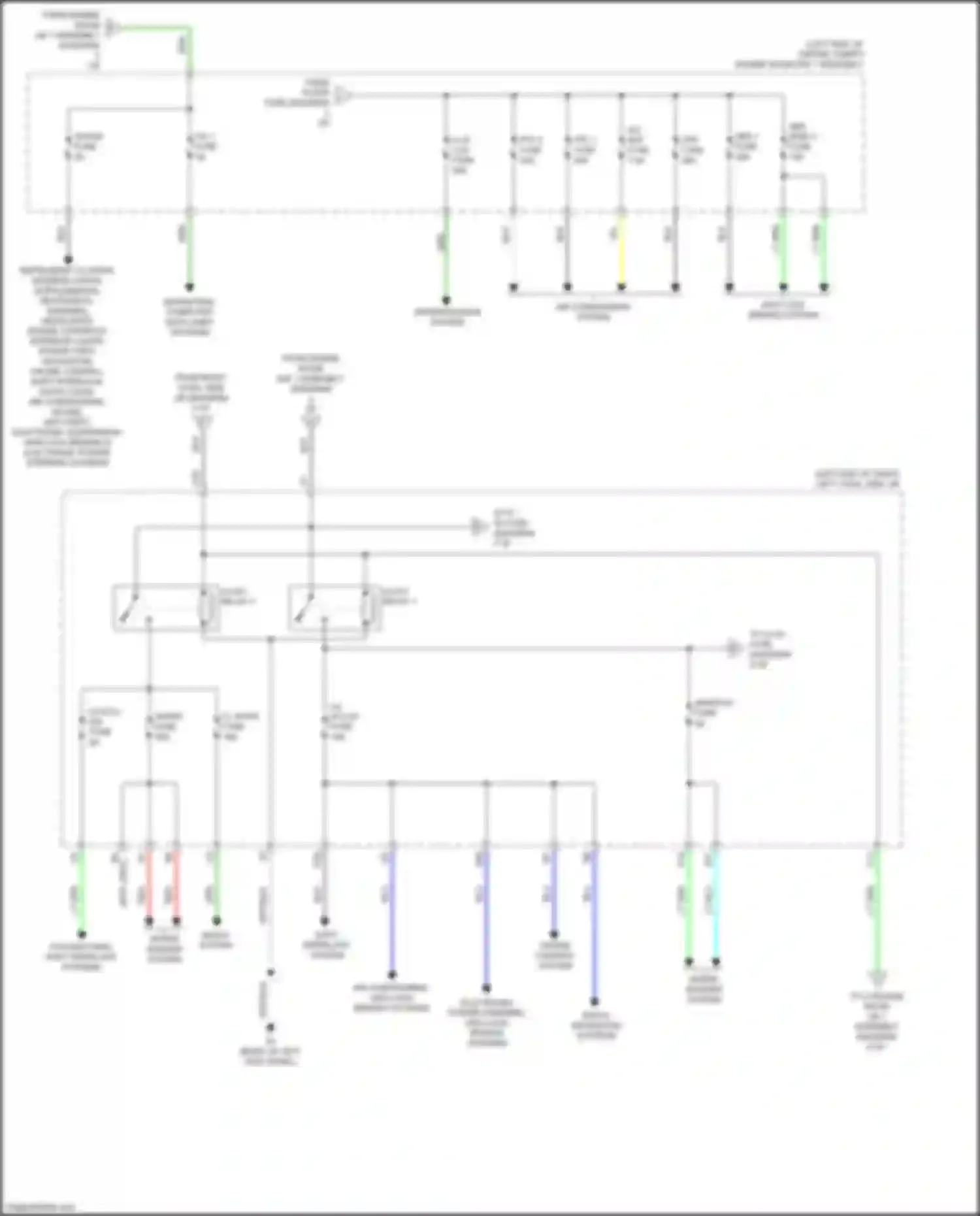 GS Lexus IV facelift (2015-2020): Power distribution circuit (4 of 7)