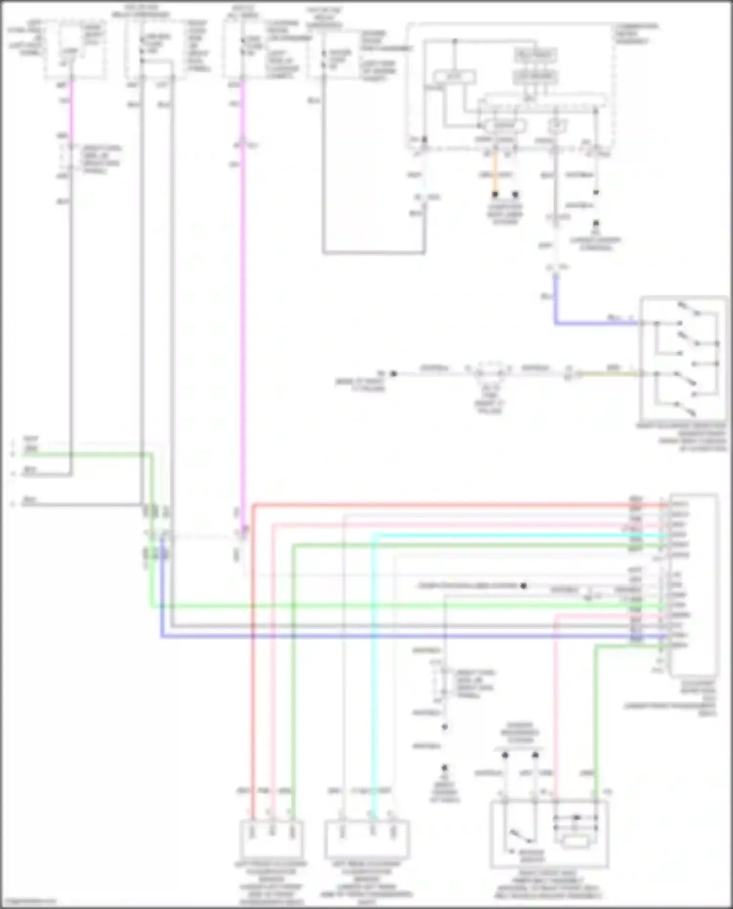 GS Lexus IV facelift (2015-2020): Supplemental restraints circuit (3 of 3)
