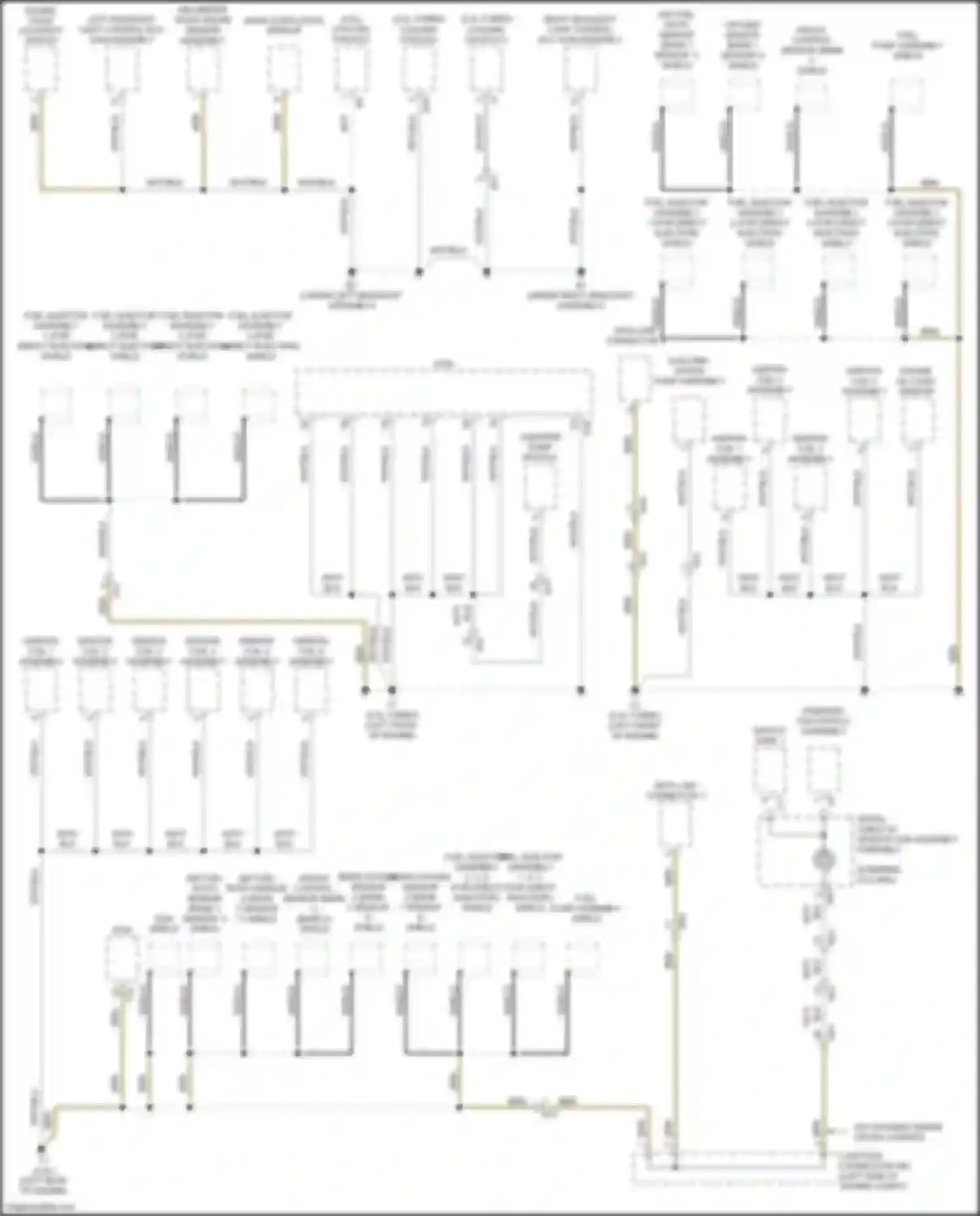 Wiring diagram w/o dynamic radar cruise control for Lexus GS IV facelift (2015-2020)