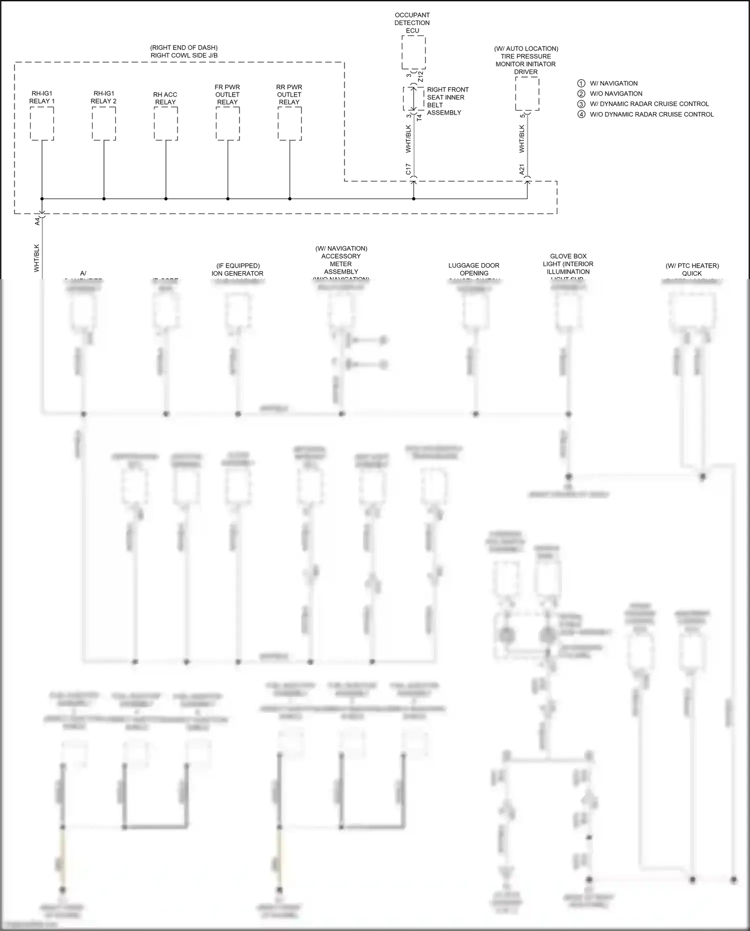 Lexus GS IV facelift (2015-2020) accessory meter assembly wiring diagram  (6 of 9)