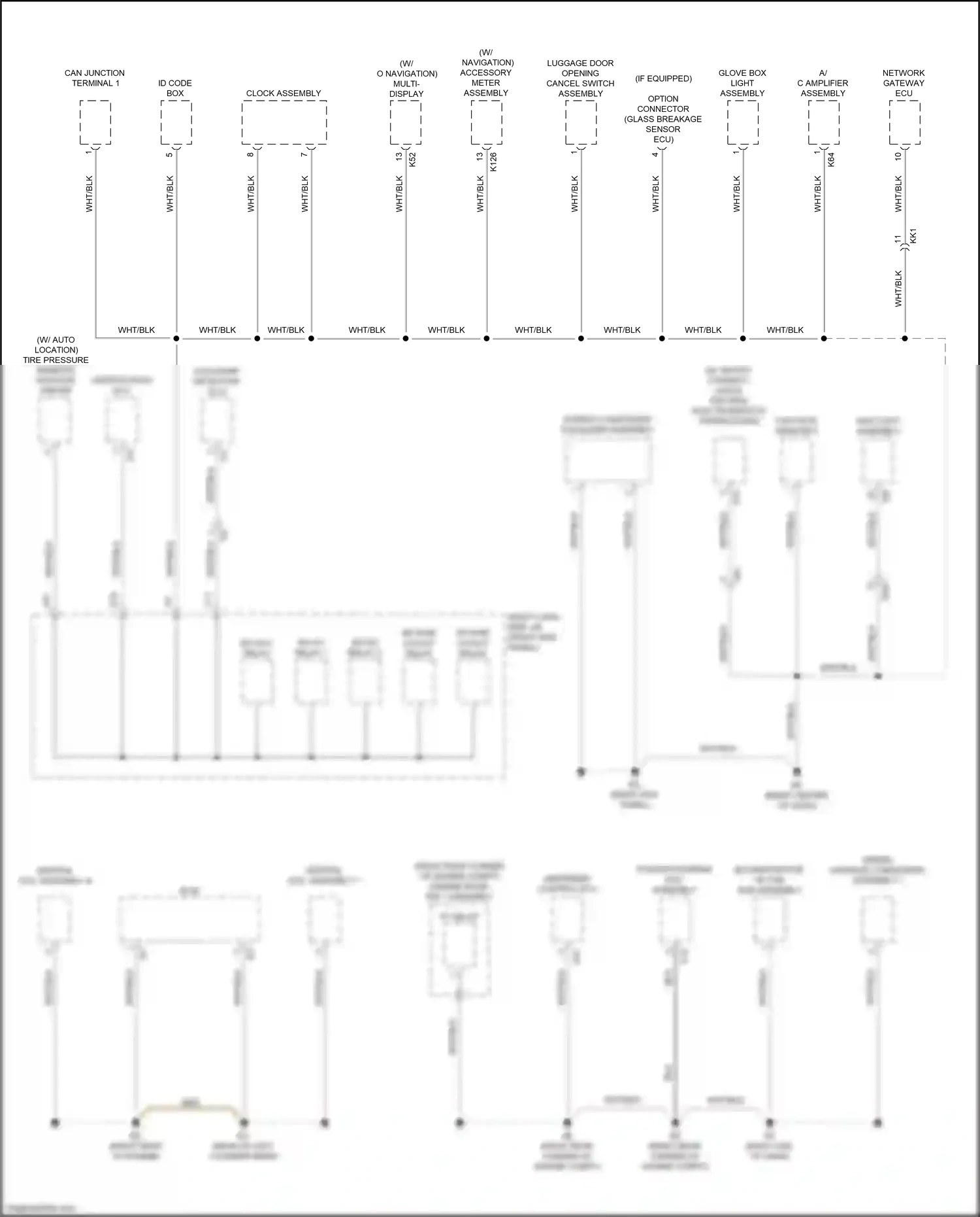 Lexus GS IV facelift (2015-2020) accessory meter assembly wiring diagram  (5 of 9)