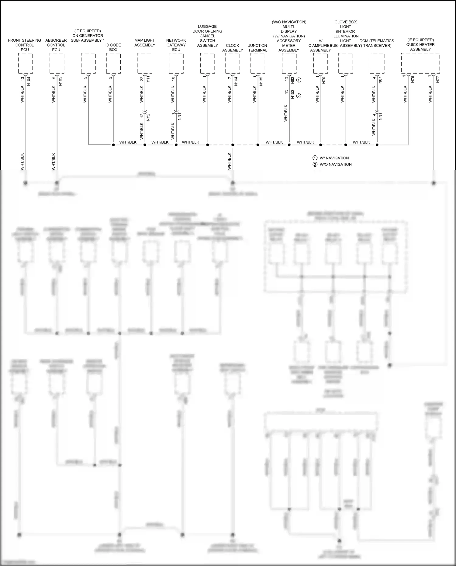 Lexus GS IV facelift (2015-2020) accessory meter assembly wiring diagram  (7 of 9)