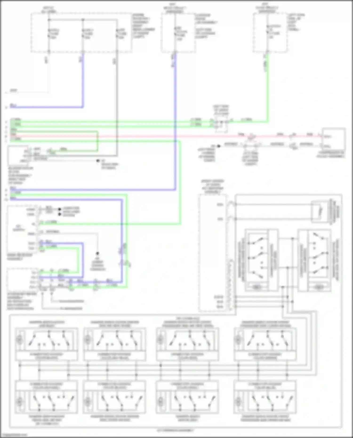 Wiring diagram blower motor w/ fan sub-assembly for Lexus GS IV facelift (2015-2020) (2 of 4)