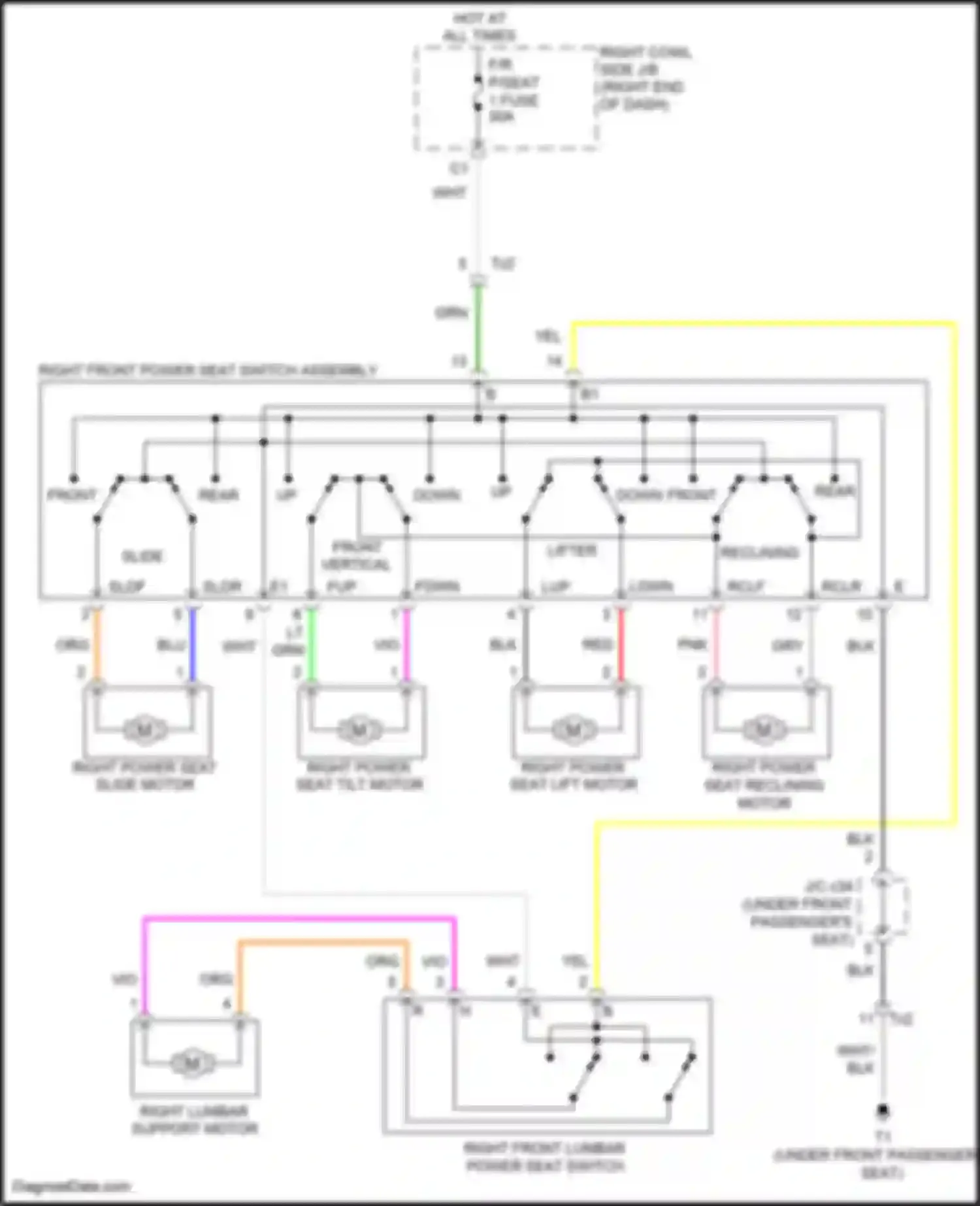 Wiring diagram blu for Lexus GS IV facelift (2015-2020) (45 of 239)