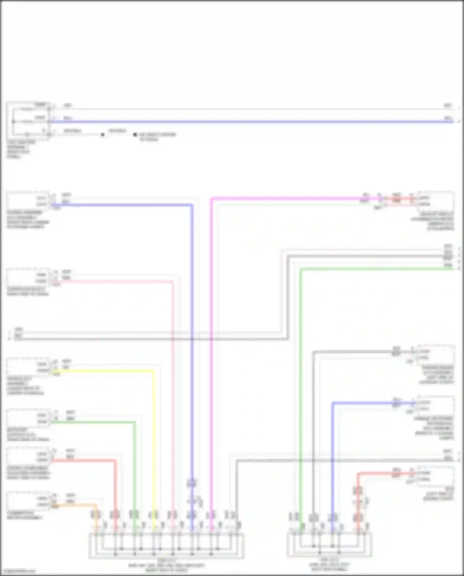 Wiring diagram network gateway ecu for Lexus GS IV facelift (2015-2020)
