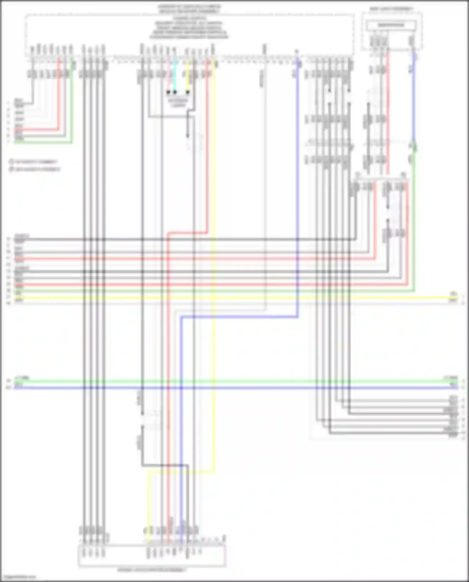 Wiring diagram hazard switch for Lexus GS IV facelift (2015-2020)