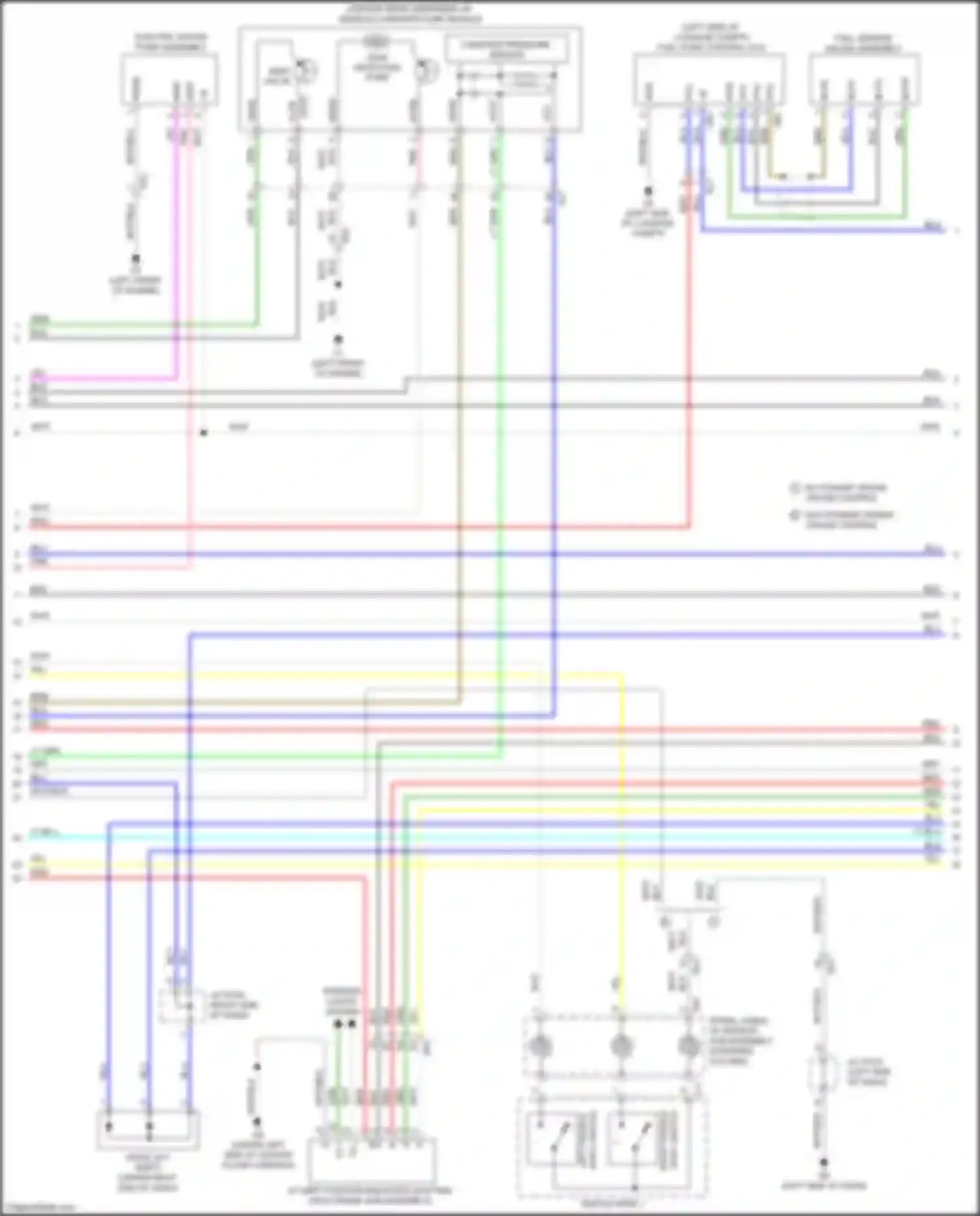 Wiring diagram w/o dynamic radar cruise control for Lexus GS IV facelift (2015-2020)