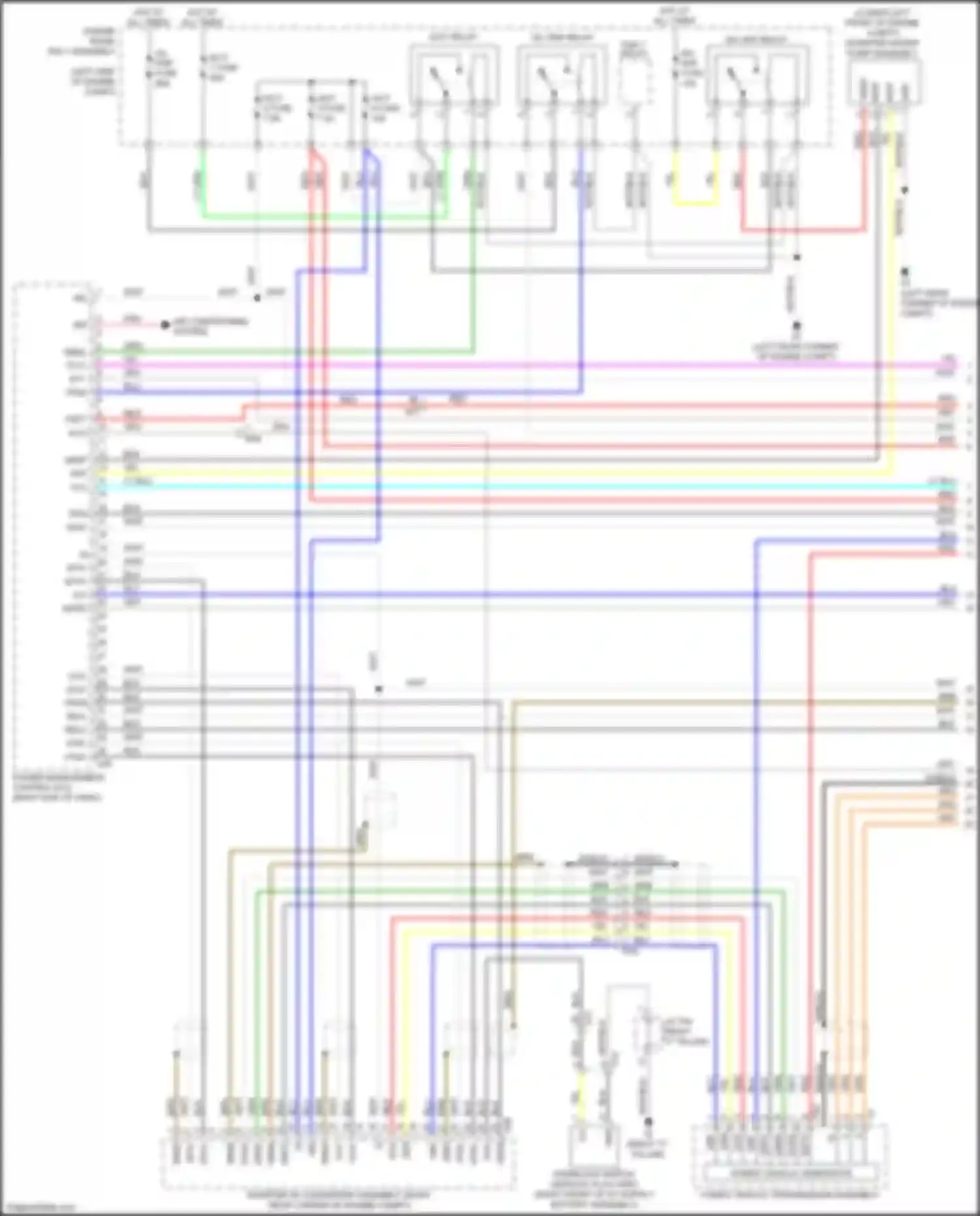 Wiring diagram fan 1 relay for Lexus GS IV facelift (2015-2020)