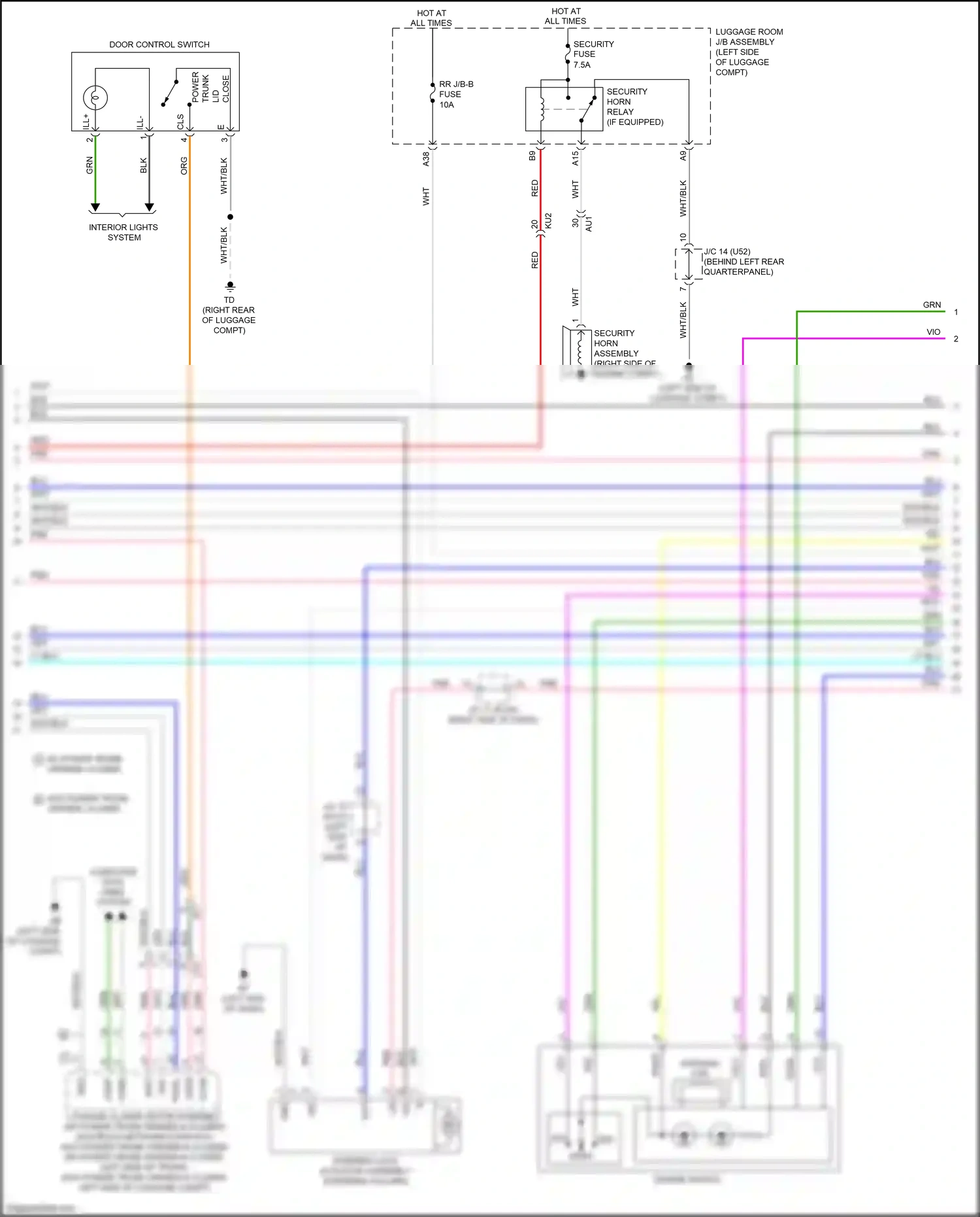 Lexus GS IV facelift (2015-2020) code wiring diagram  (1 of 5)