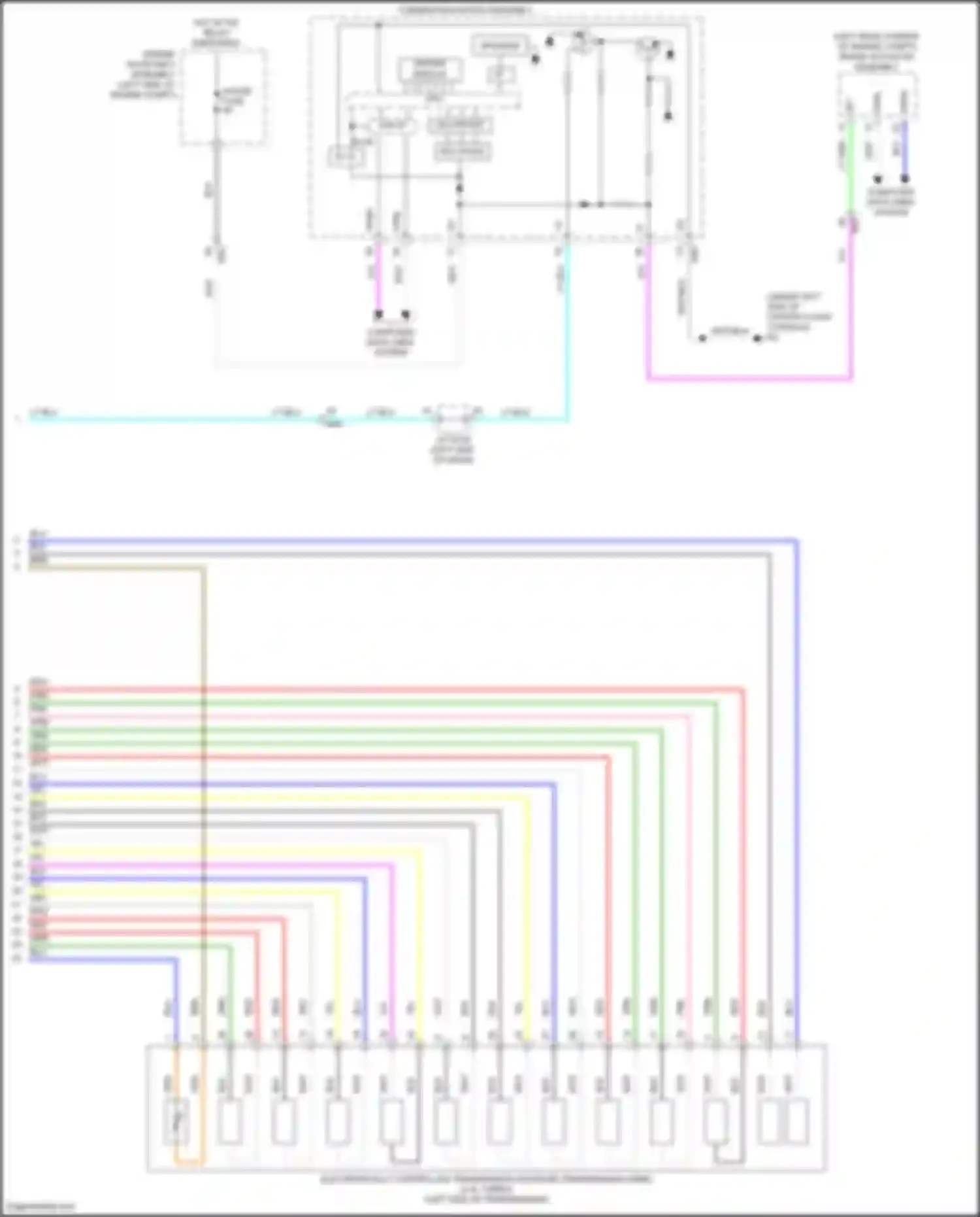 Wiring diagram driver display for Lexus GS IV facelift (2015-2020)