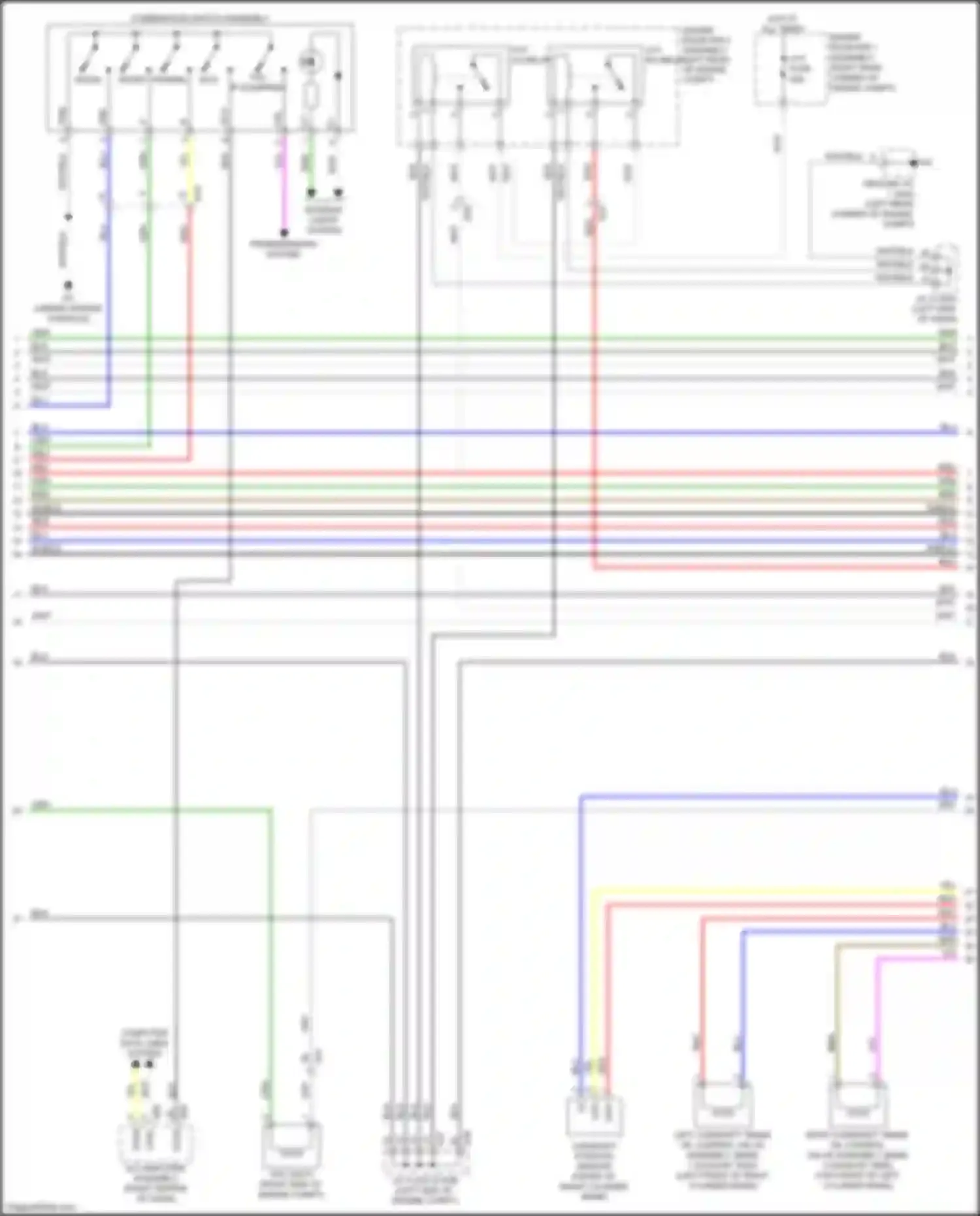 Wiring diagram transmissions system for Lexus GS IV facelift (2015-2020)