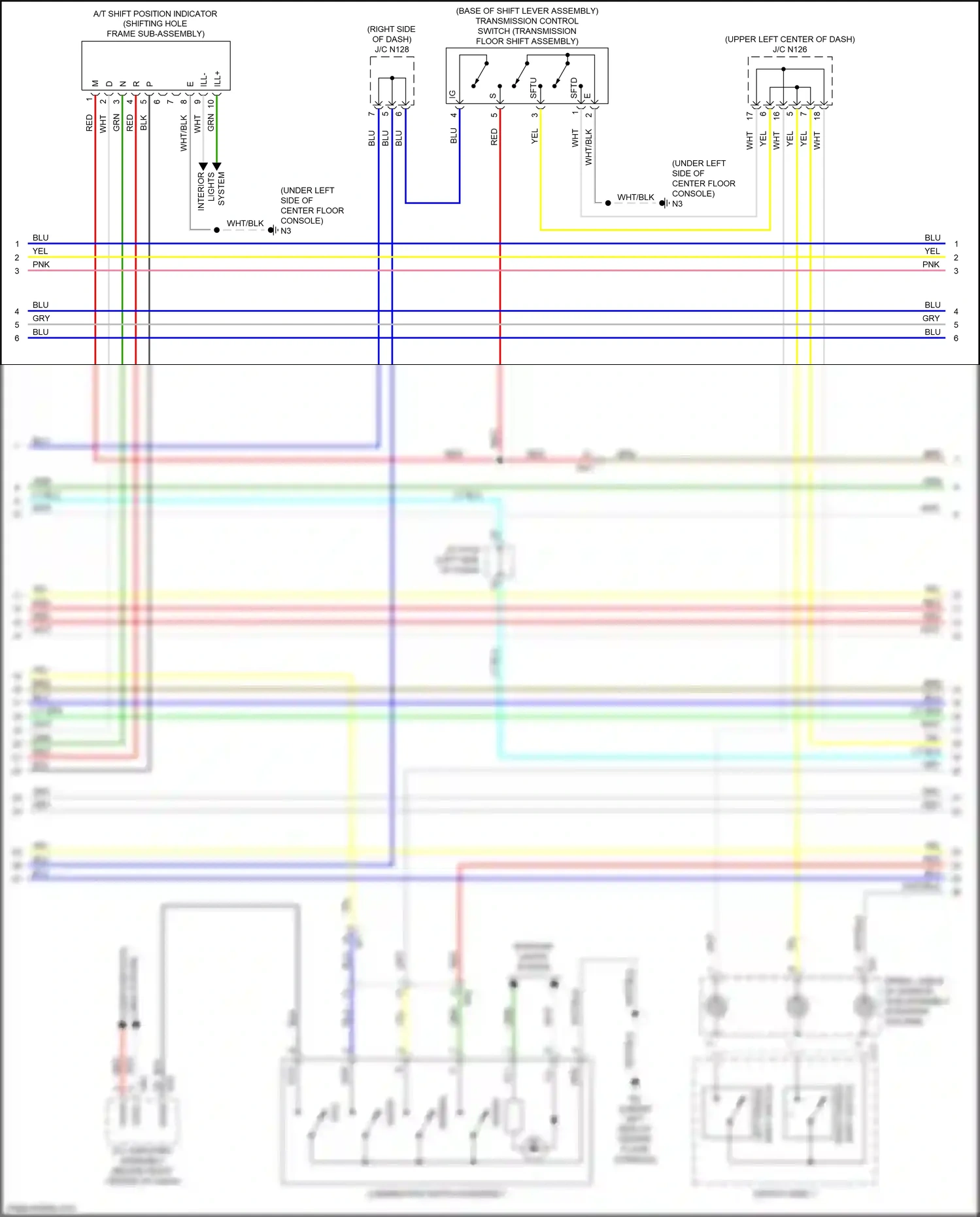 Lexus GS IV facelift (2015-2020) combination switch assembly wiring diagram  (10 of 18)