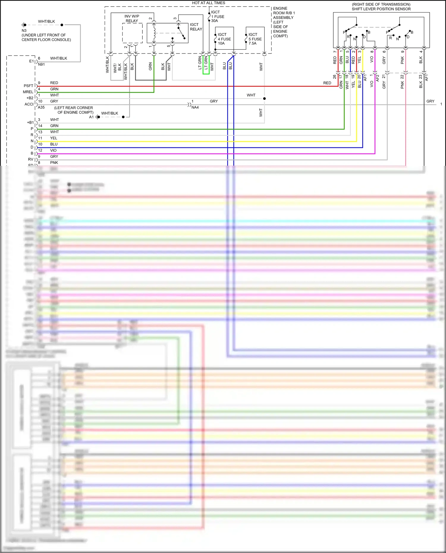 Lexus GS IV facelift (2015-2020) computer data lines system wiring diagram  (119 of 151)