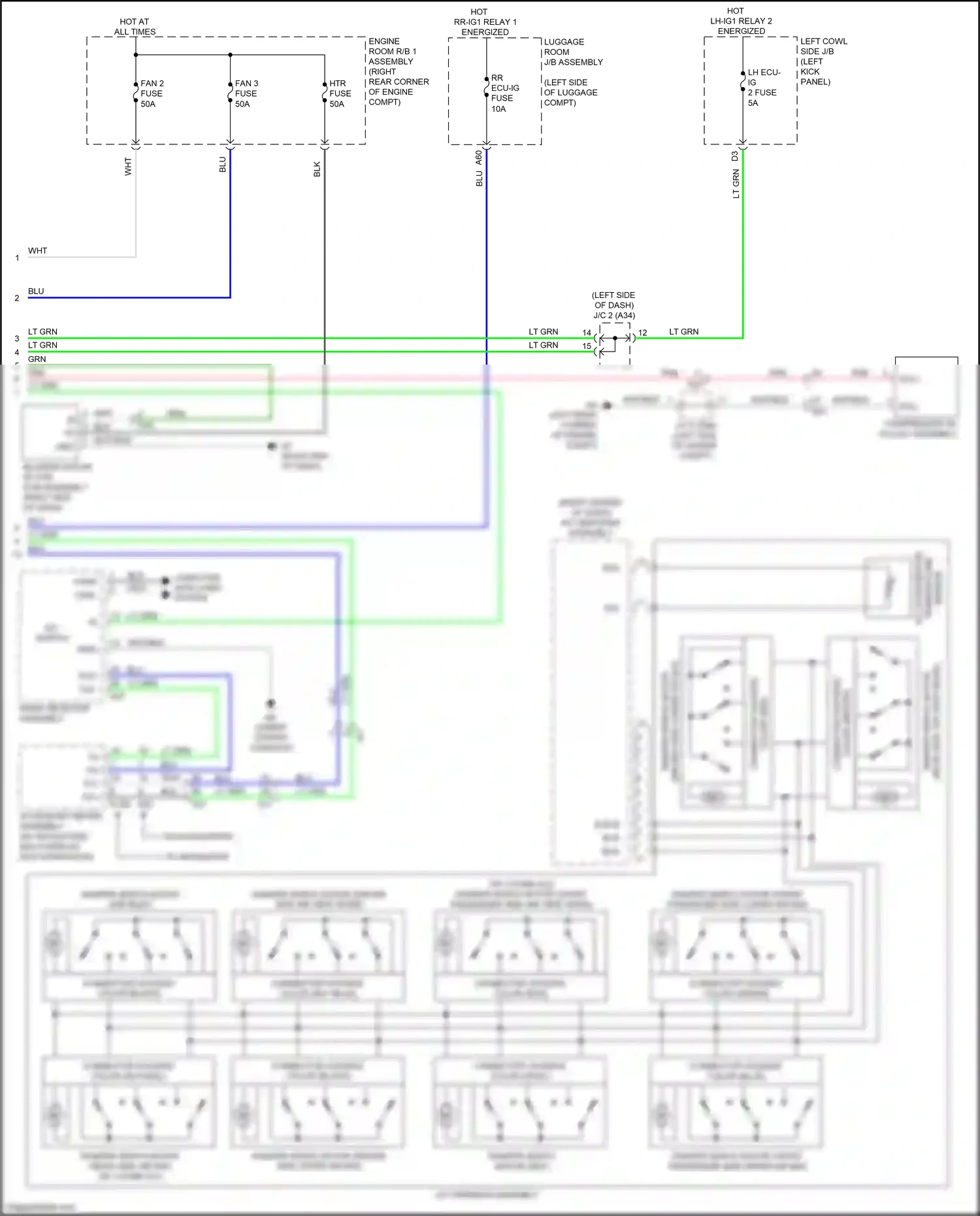 Lexus GS IV facelift (2015-2020) computer data lines system wiring diagram  (113 of 151)