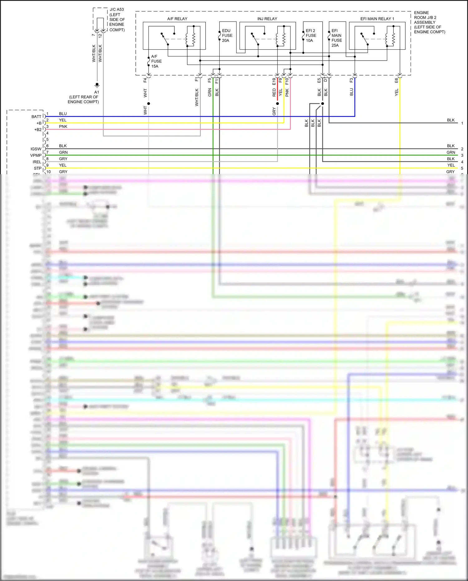 Lexus GS IV facelift (2015-2020) computer data lines system wiring diagram  (89 of 151)