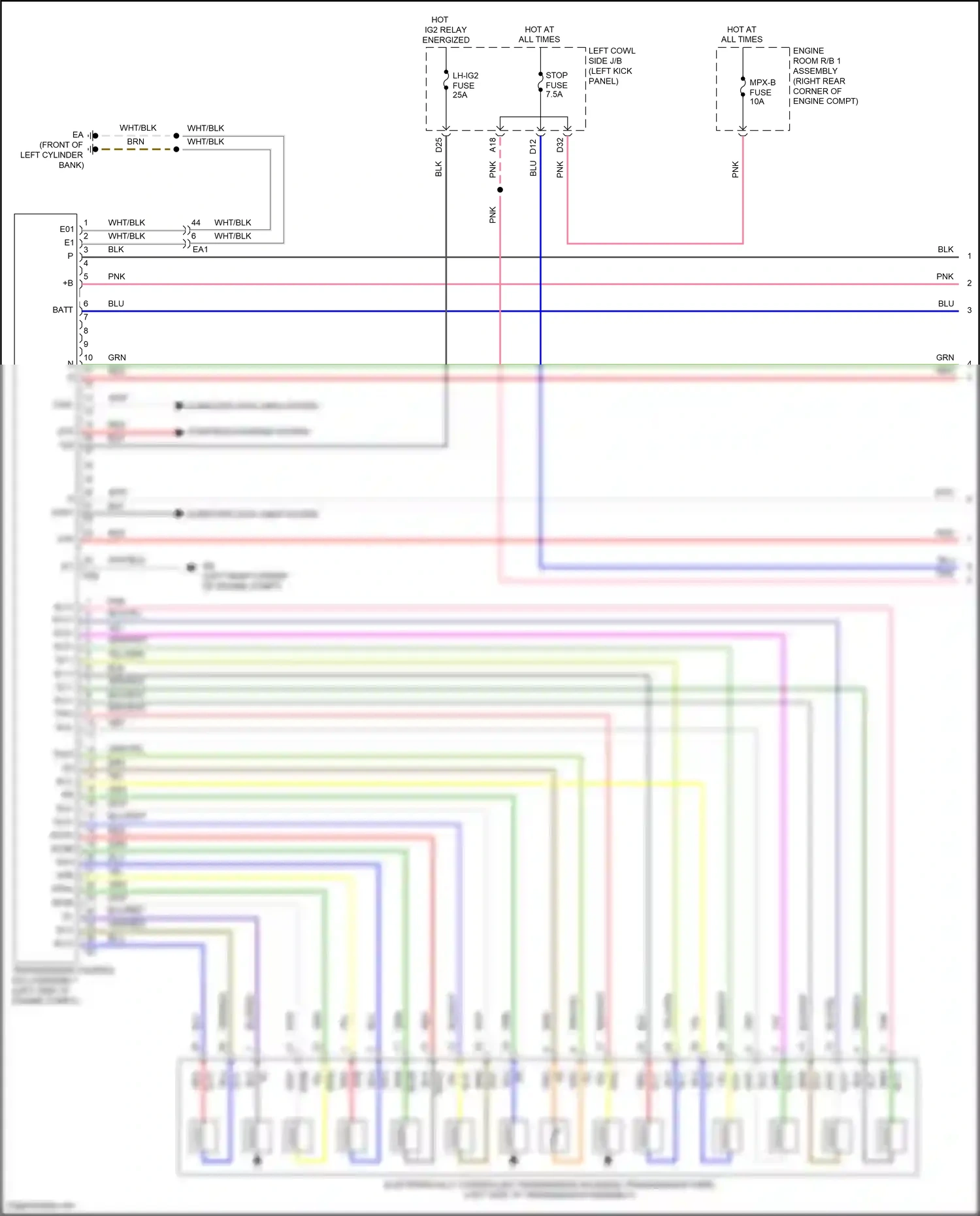 Lexus GS IV facelift (2015-2020) computer data lines system wiring diagram  (134 of 151)