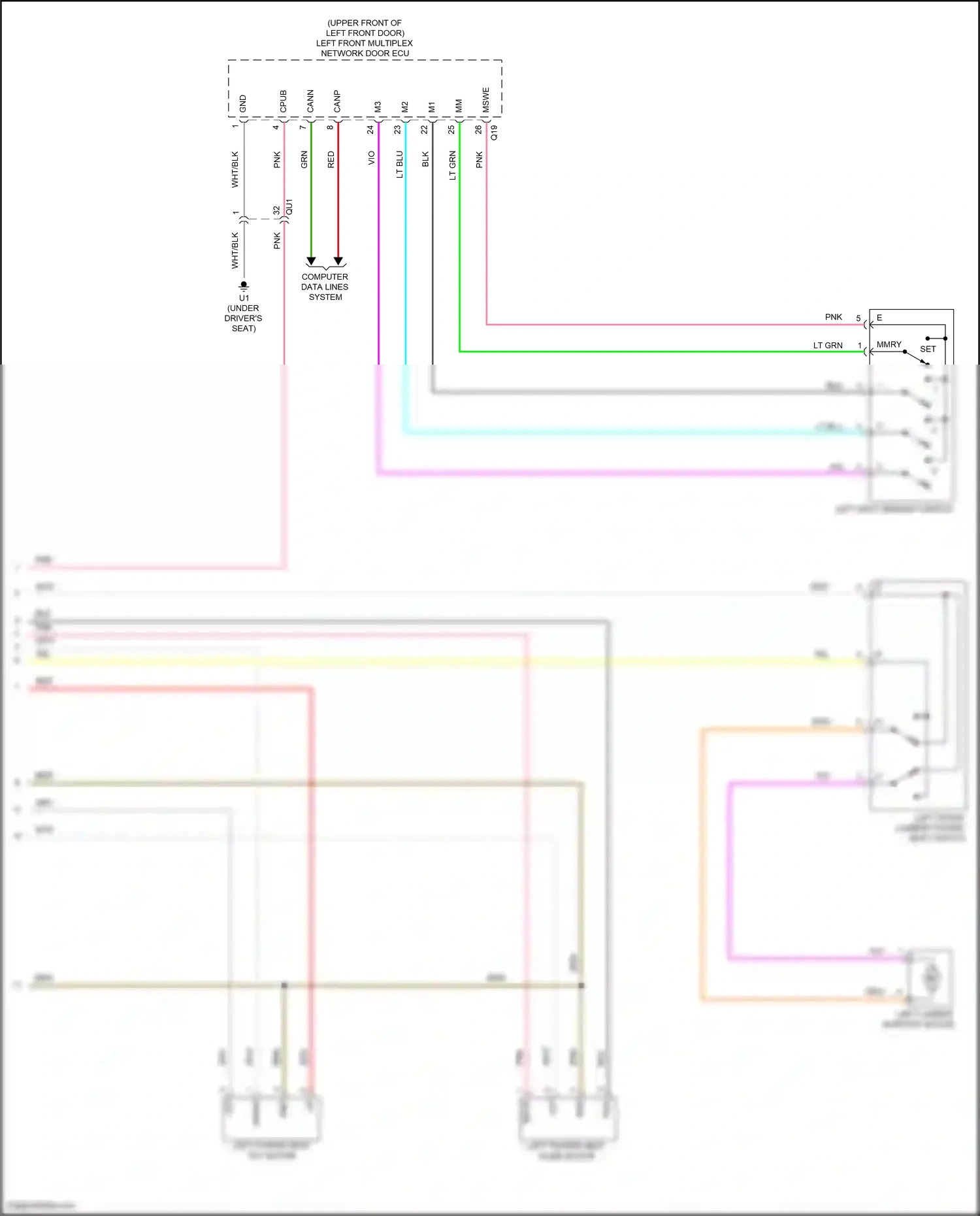 Lexus GS IV facelift (2015-2020) computer data lines system wiring diagram  (72 of 151)