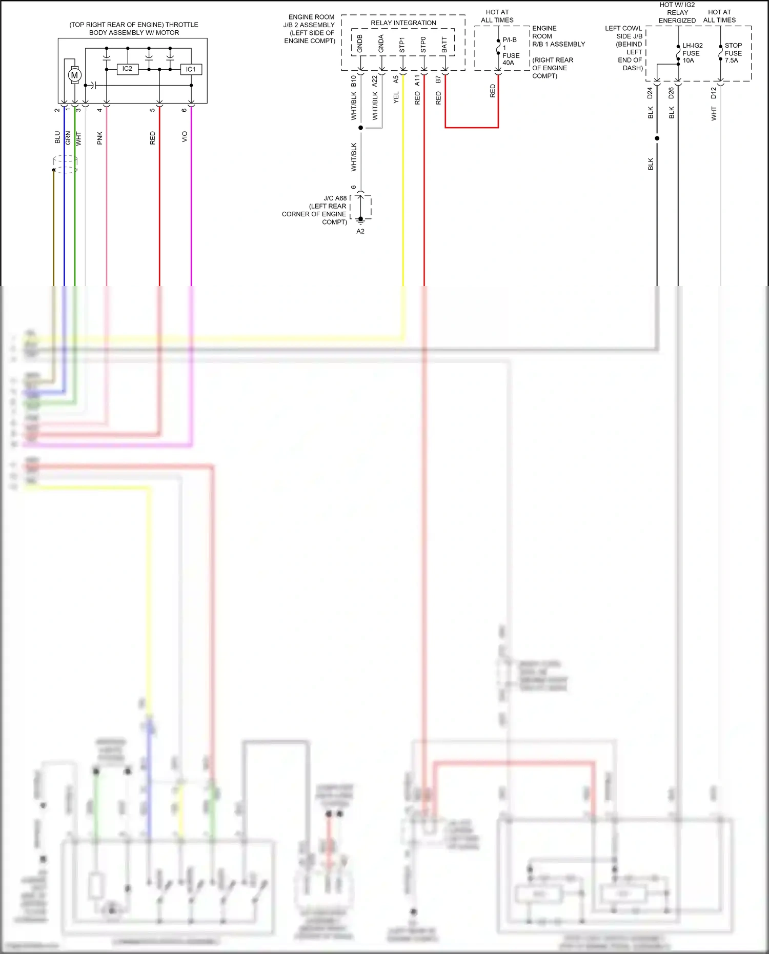 Lexus GS IV facelift (2015-2020) computer data lines system wiring diagram  (95 of 151)