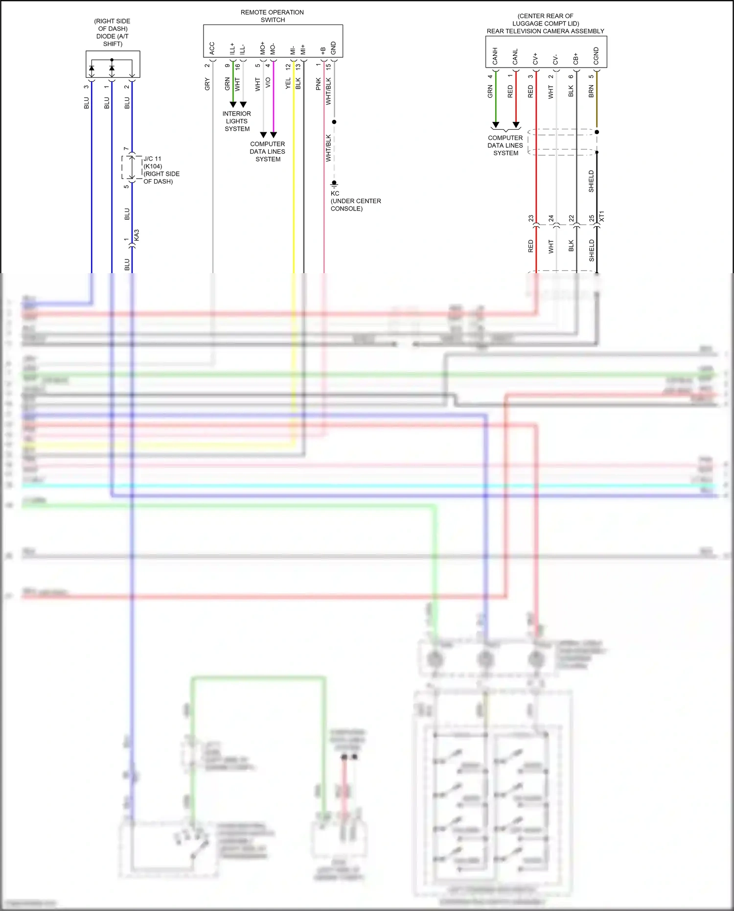 Lexus GS IV facelift (2015-2020) computer data lines system wiring diagram  (143 of 151)