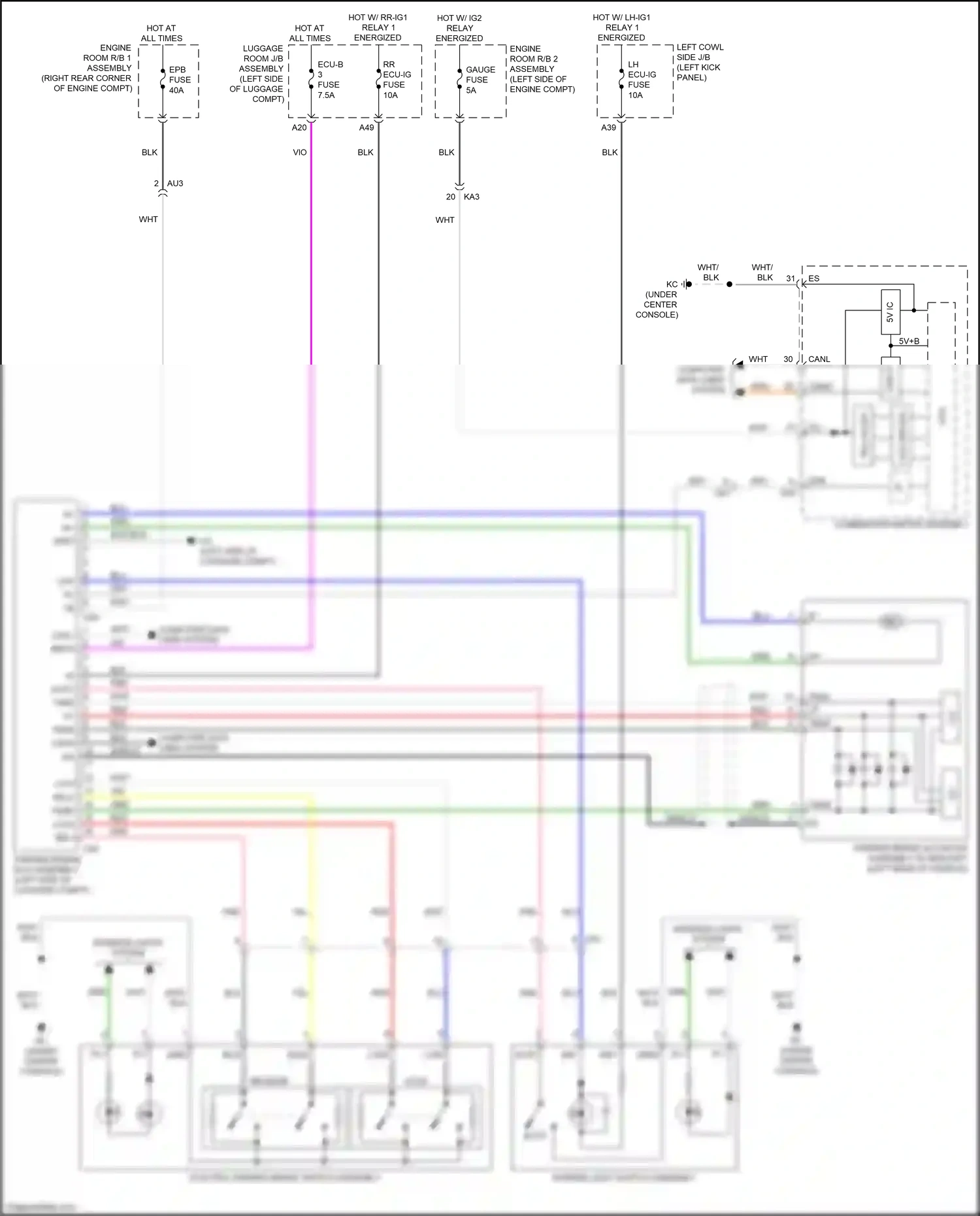 Lexus GS IV facelift (2015-2020) computer data lines system wiring diagram  (141 of 151)