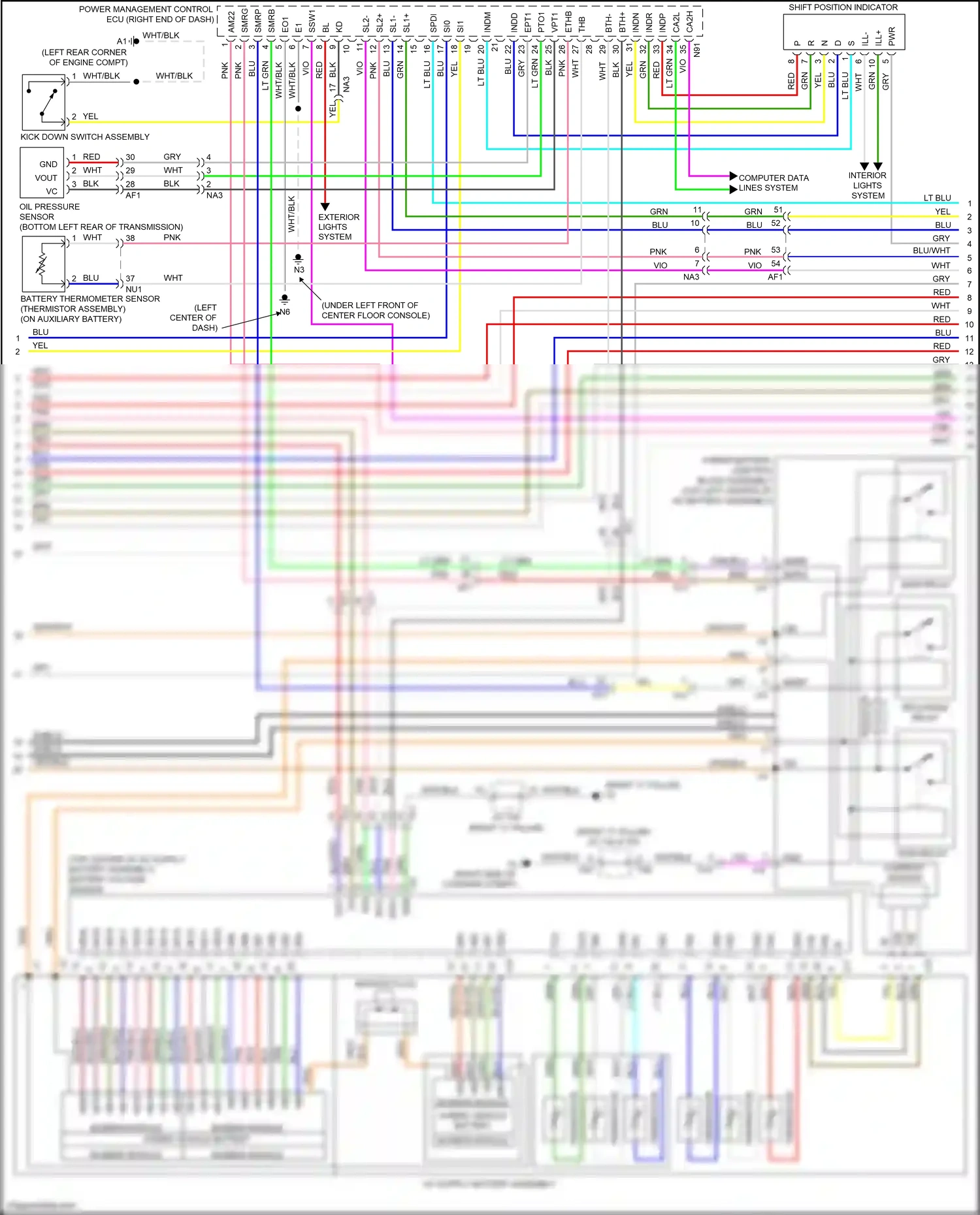 Lexus GS IV facelift (2015-2020) computer data lines system wiring diagram  (128 of 151)