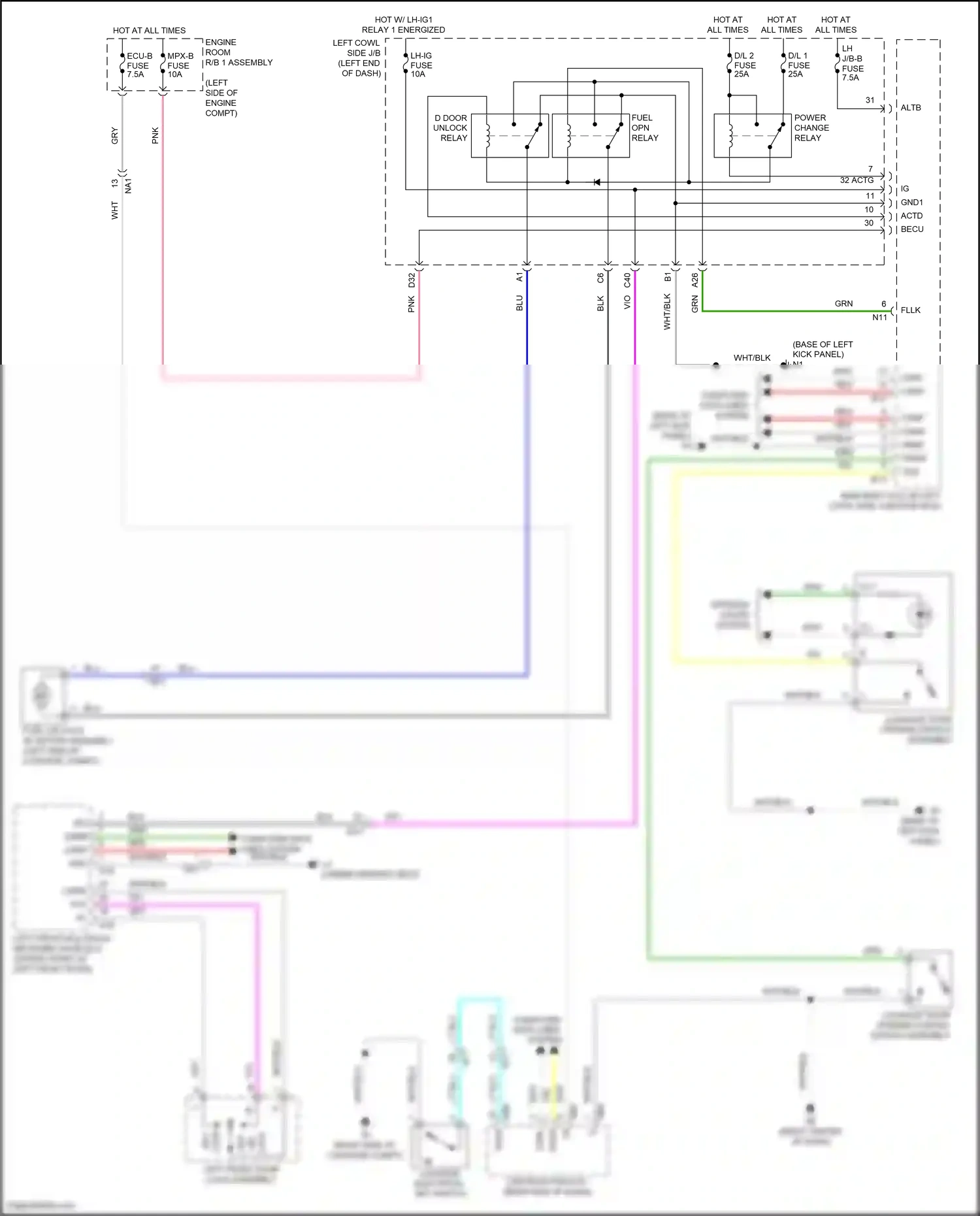 Lexus GS IV facelift (2015-2020) computer data lines system wiring diagram  (123 of 151)